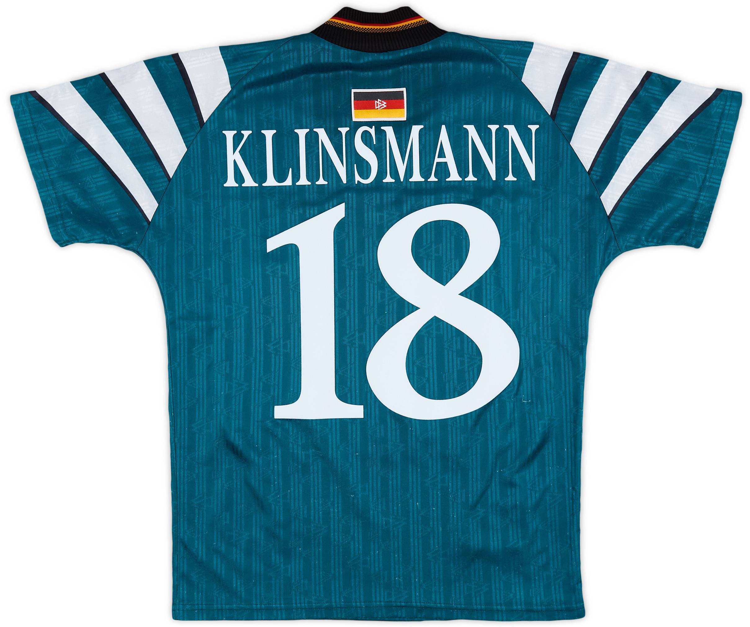 1996-98 Germany Away Shirt Klinsmann #18 - 7/10 - (S)
