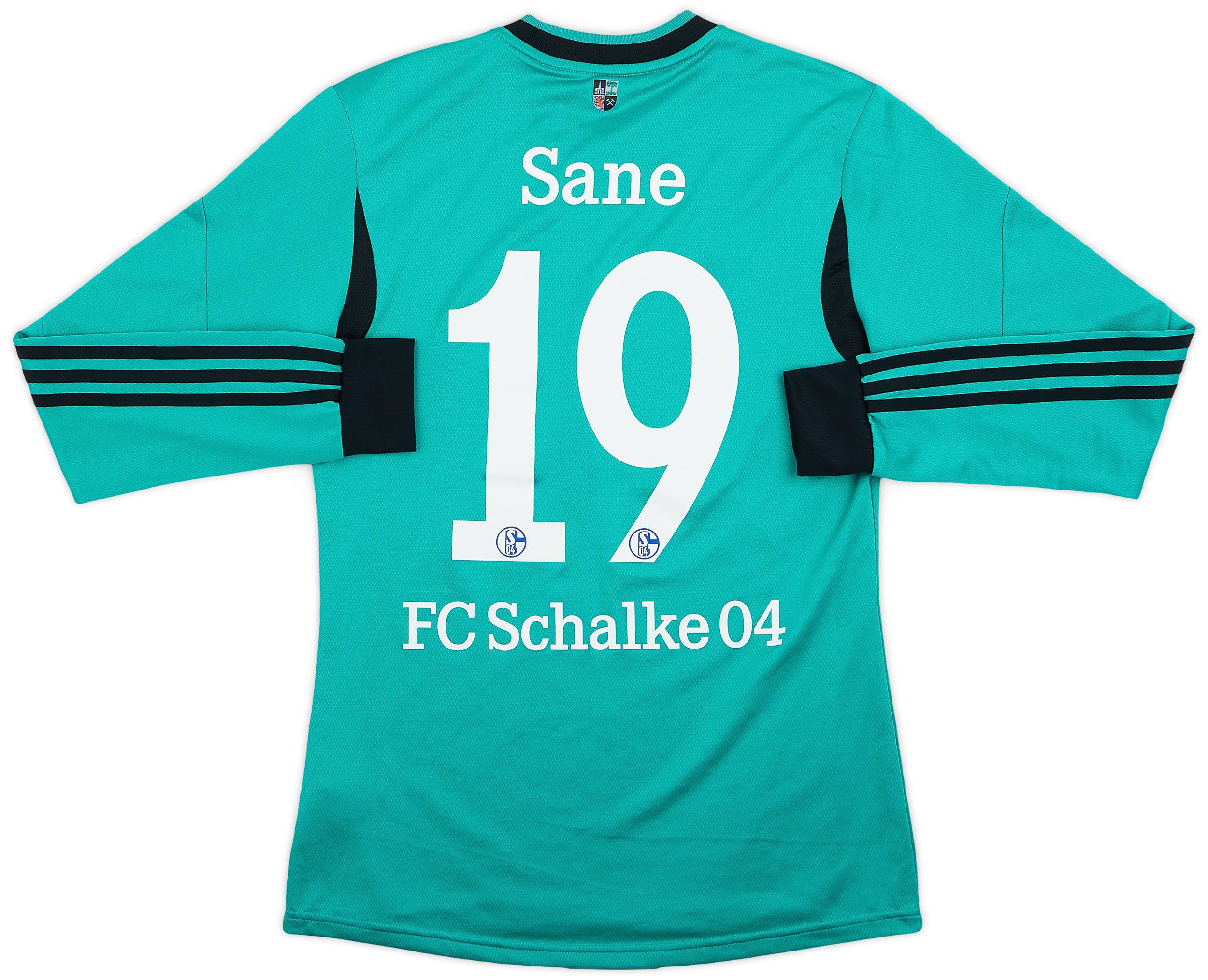 2013-15 Schalke Player Issue Third L/S Shirt Sane #19 - 10/10 - (S)