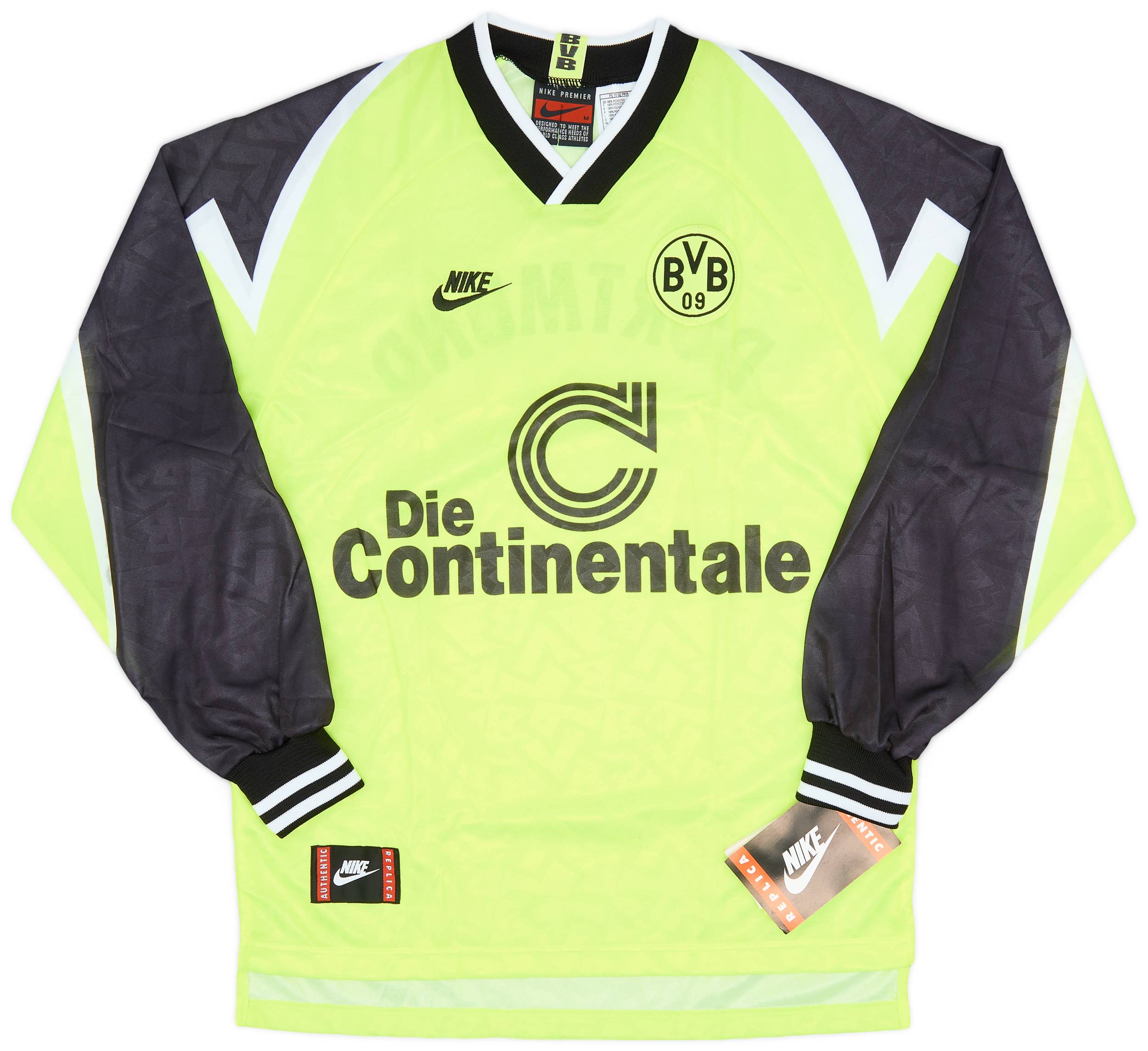 1995-96 Borussia Dortmund Home L/S Shirt (M)