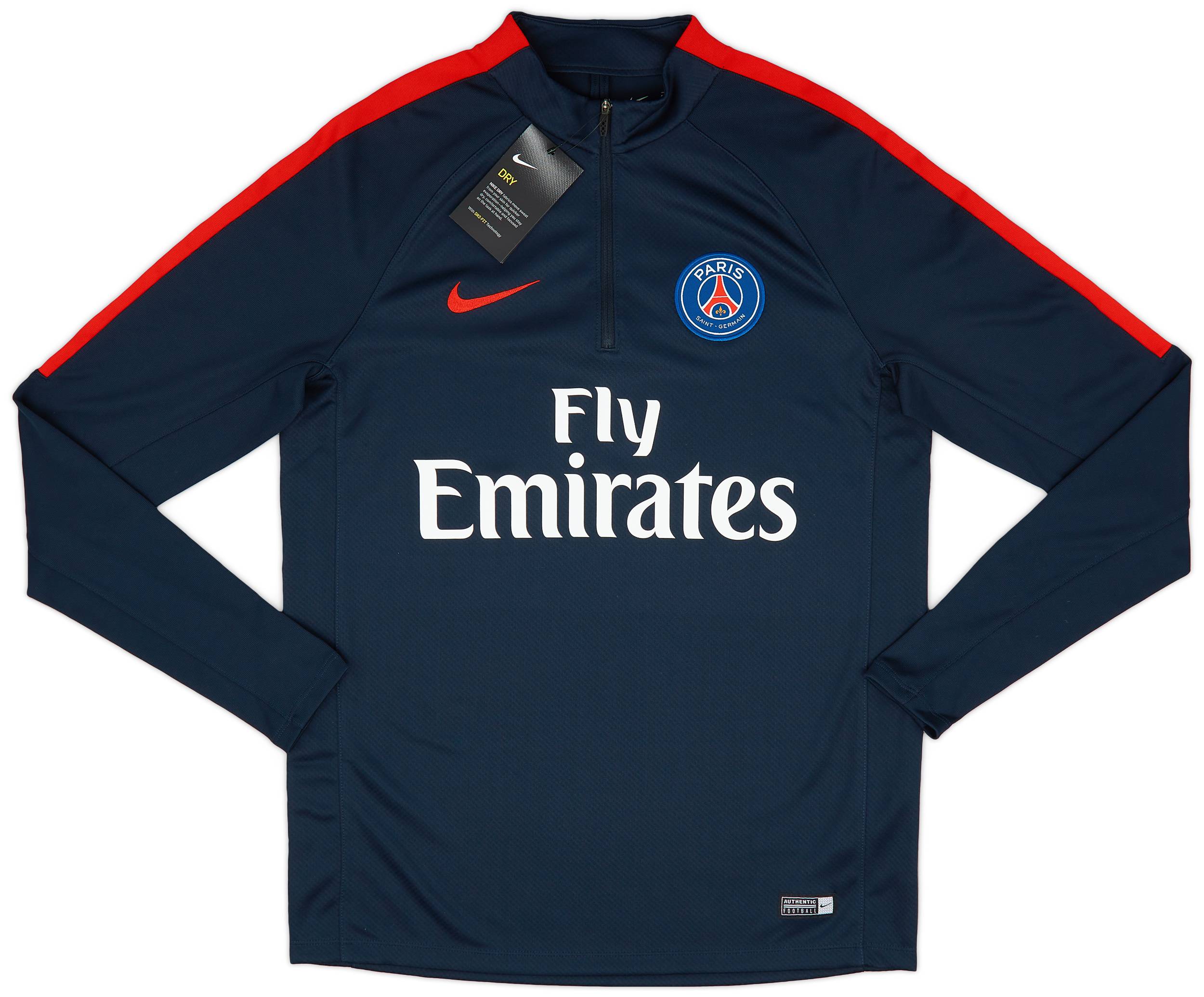 2017 18 Paris Saint Germain Nike 1 4 Zip Training Top XL