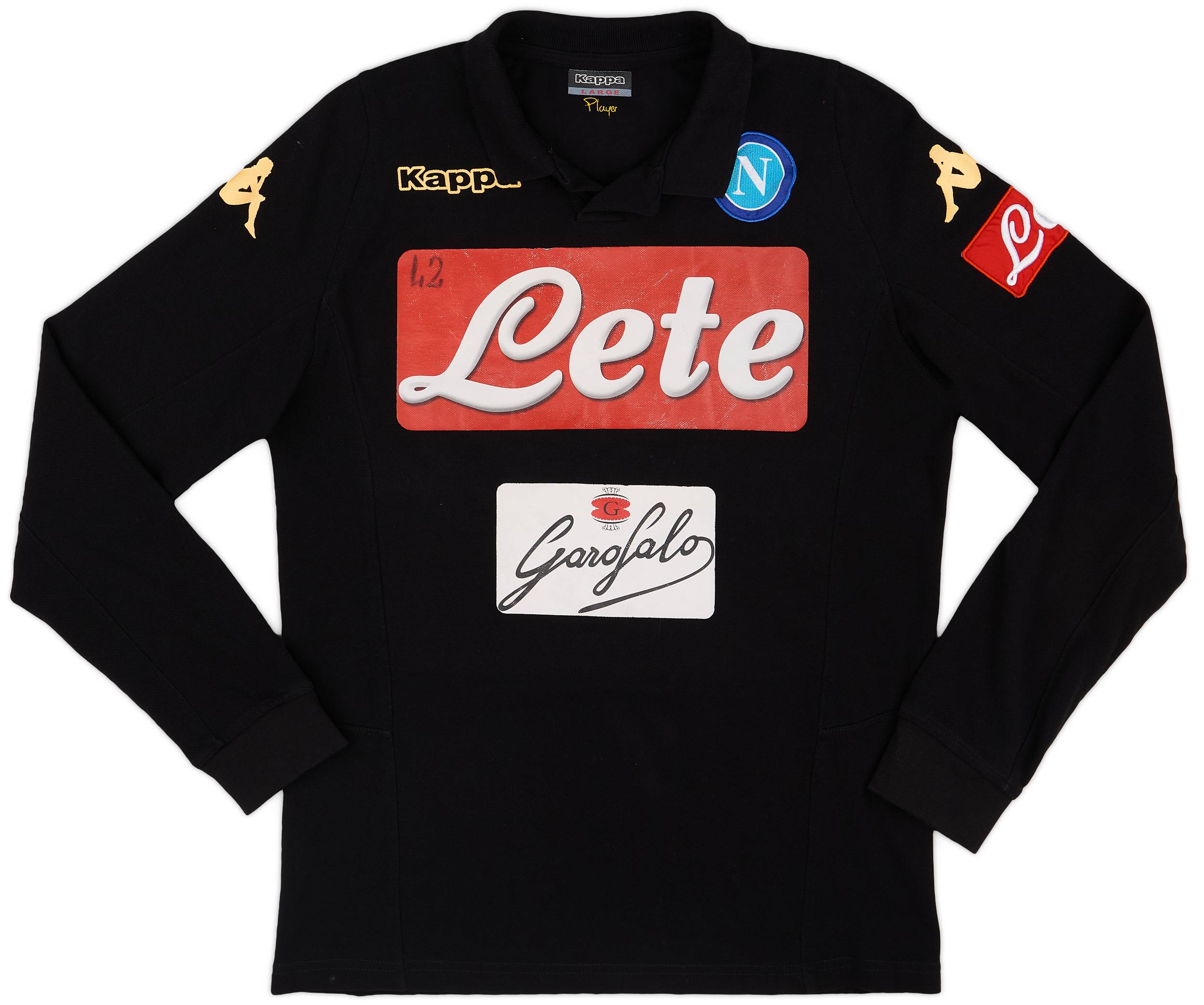 2016-17 Napoli Kappa Polo L/S T-Shirt - 3/10