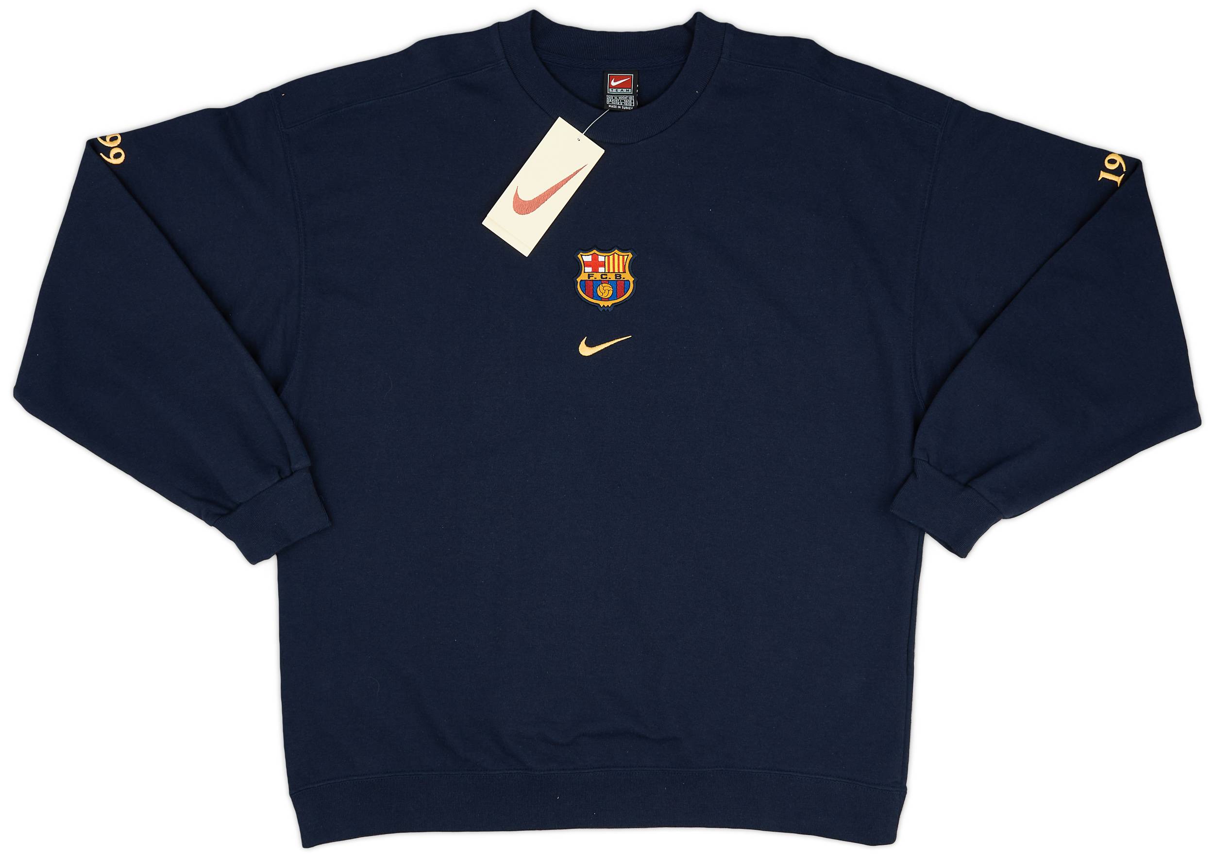 1998-99 Barcelona Nike Training Sweat Top (XL)