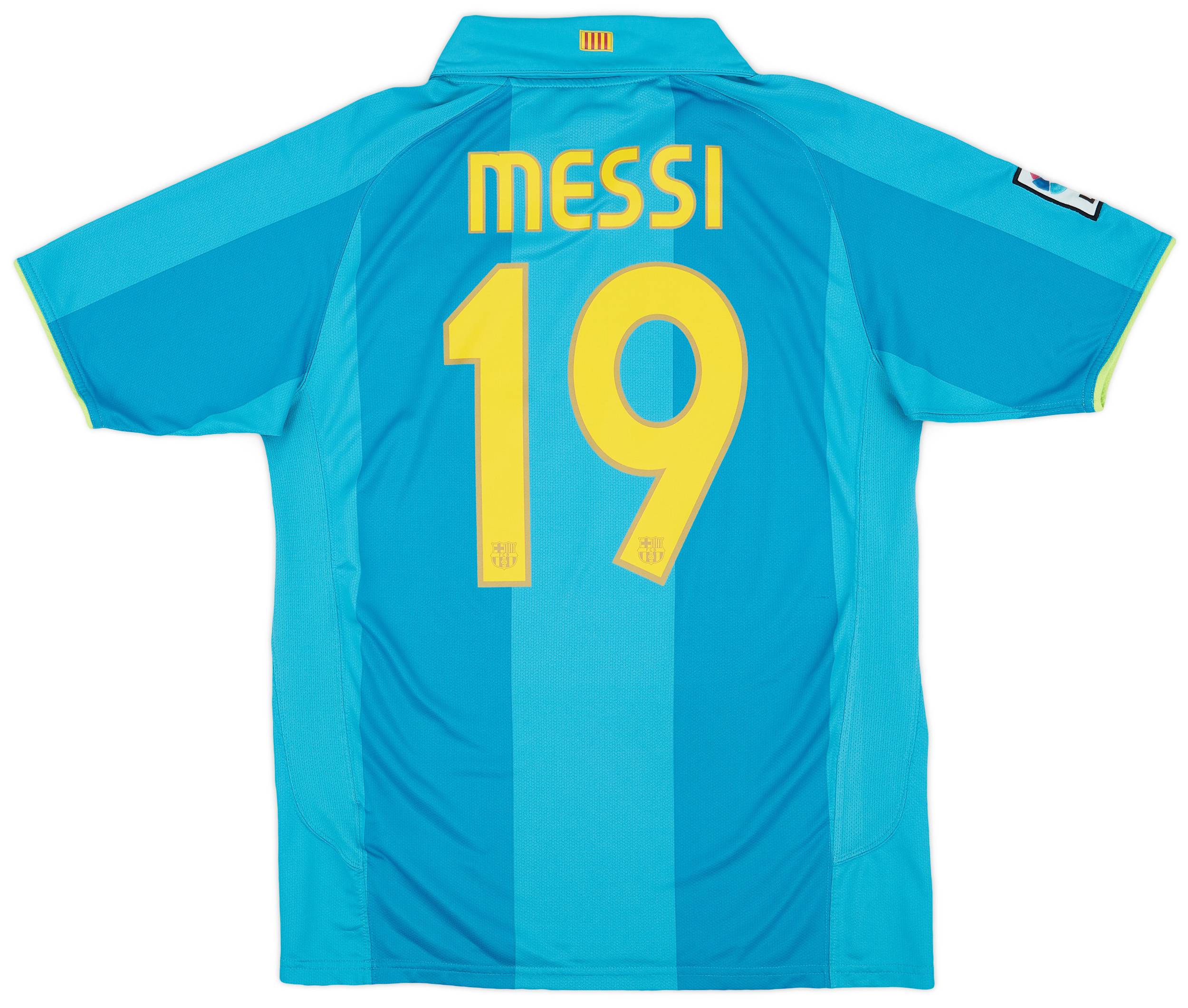 2007-09 Barcelona Away Shirt Messi #19 - 8/10 - (M)