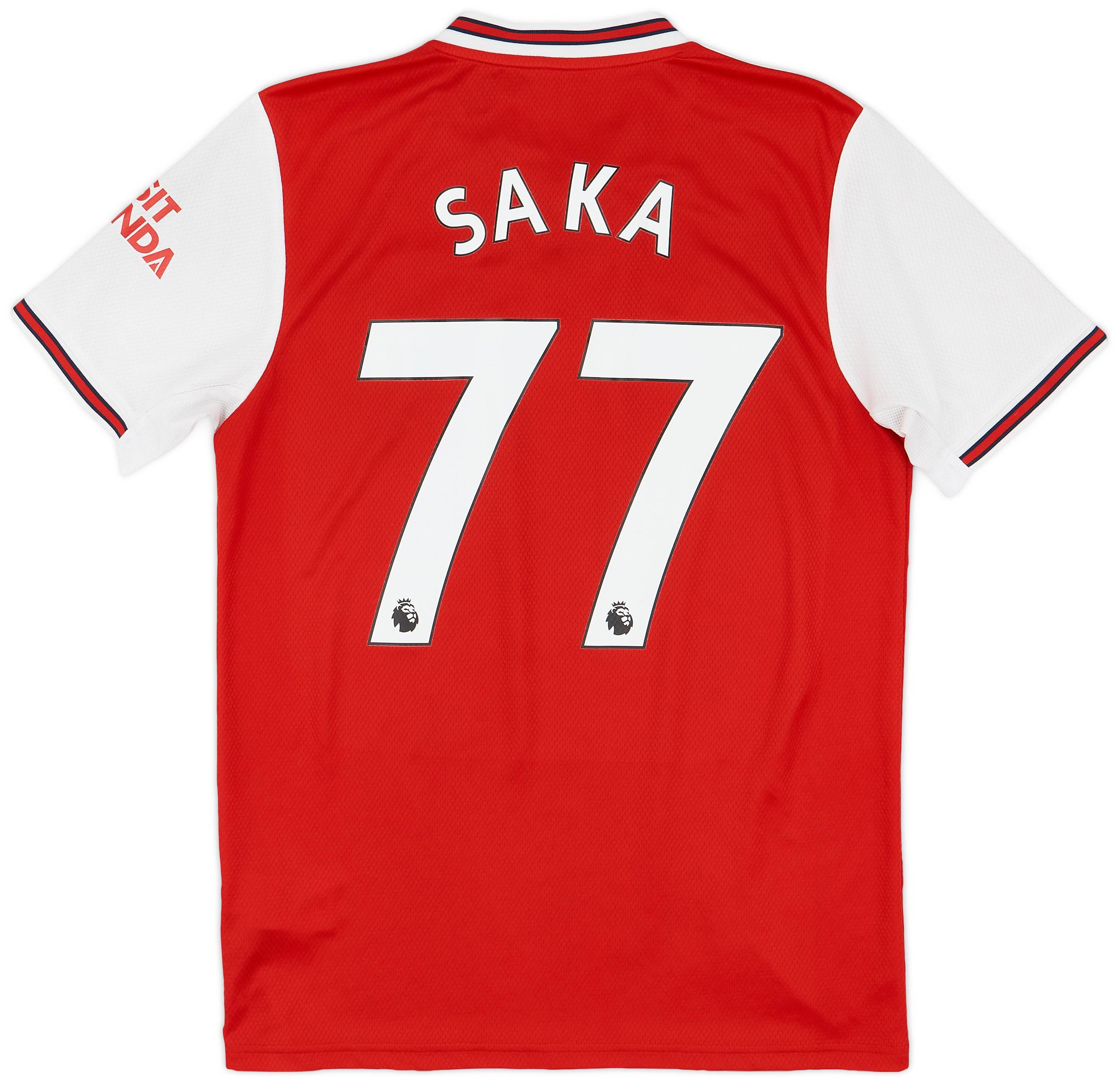 2019-20 Arsenal Home Shirt Saka #77 - 8/10 - (M)