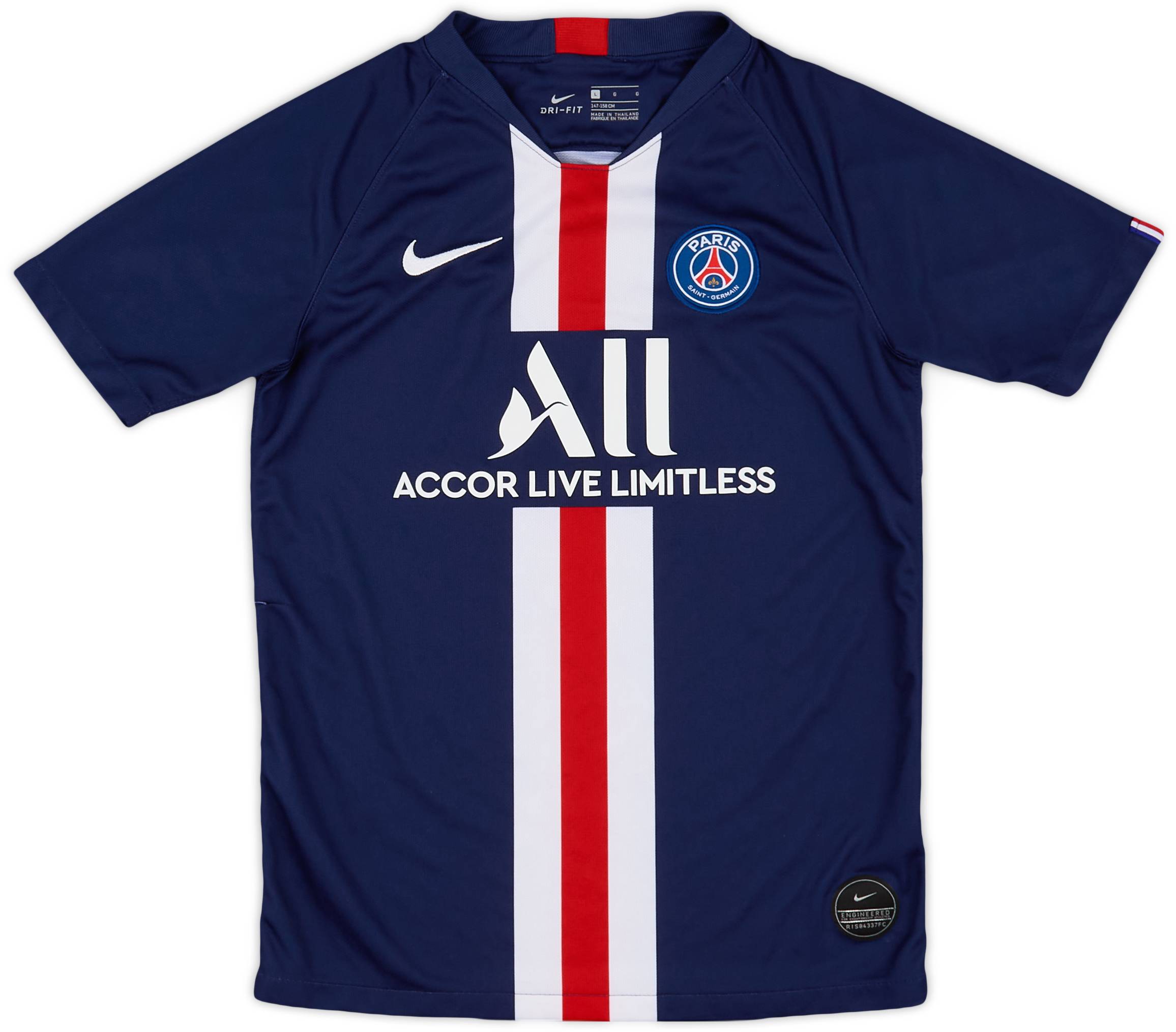 2019-20 Paris Saint-Germain Home Shirt - 7/10 - (L.Boys)