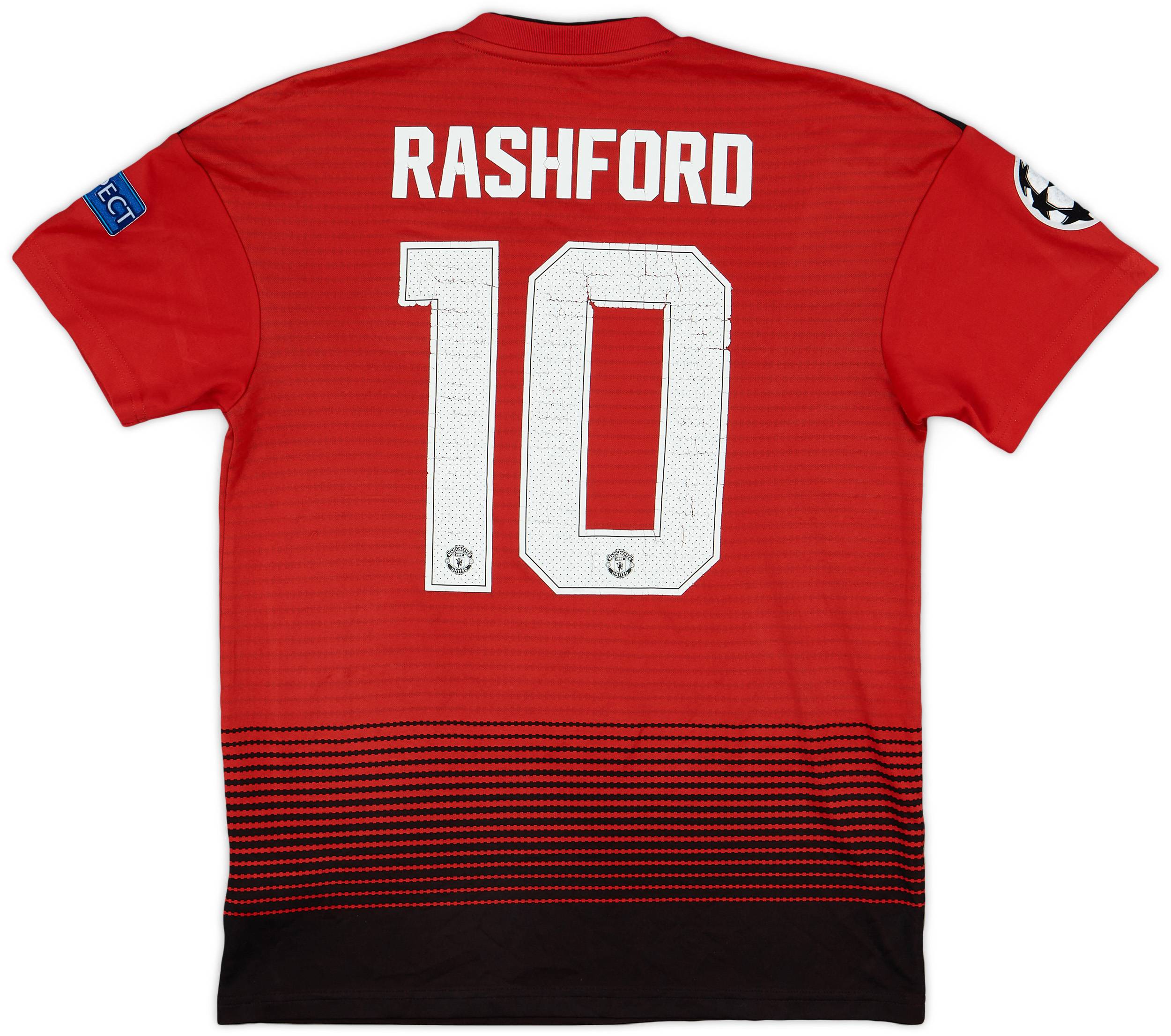 2018-19 Manchester United Home Shirt Rashford #10 - 5/10 - (S)