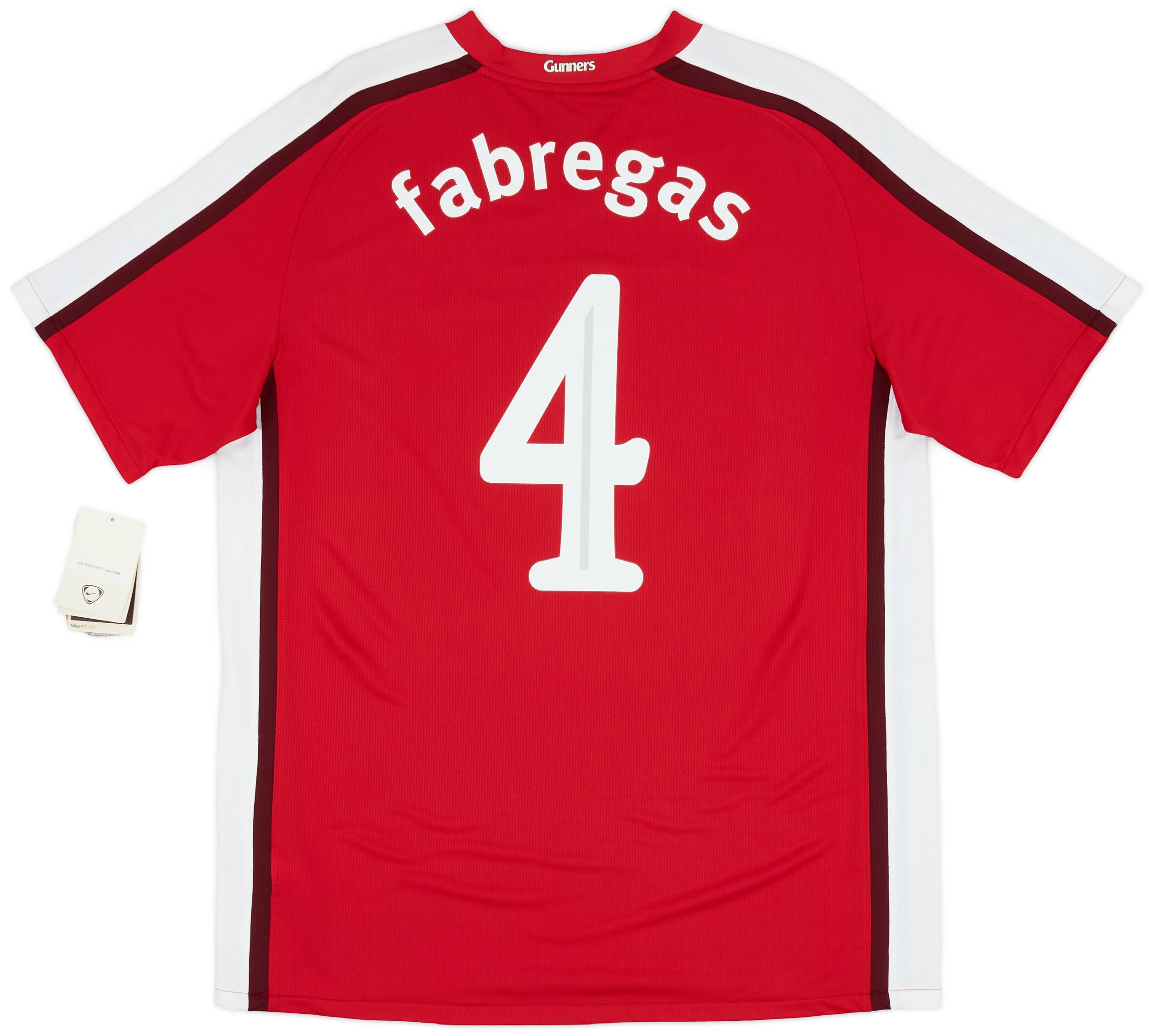 2008-10 Arsenal Home Shirt Fabregas #4 (L)
