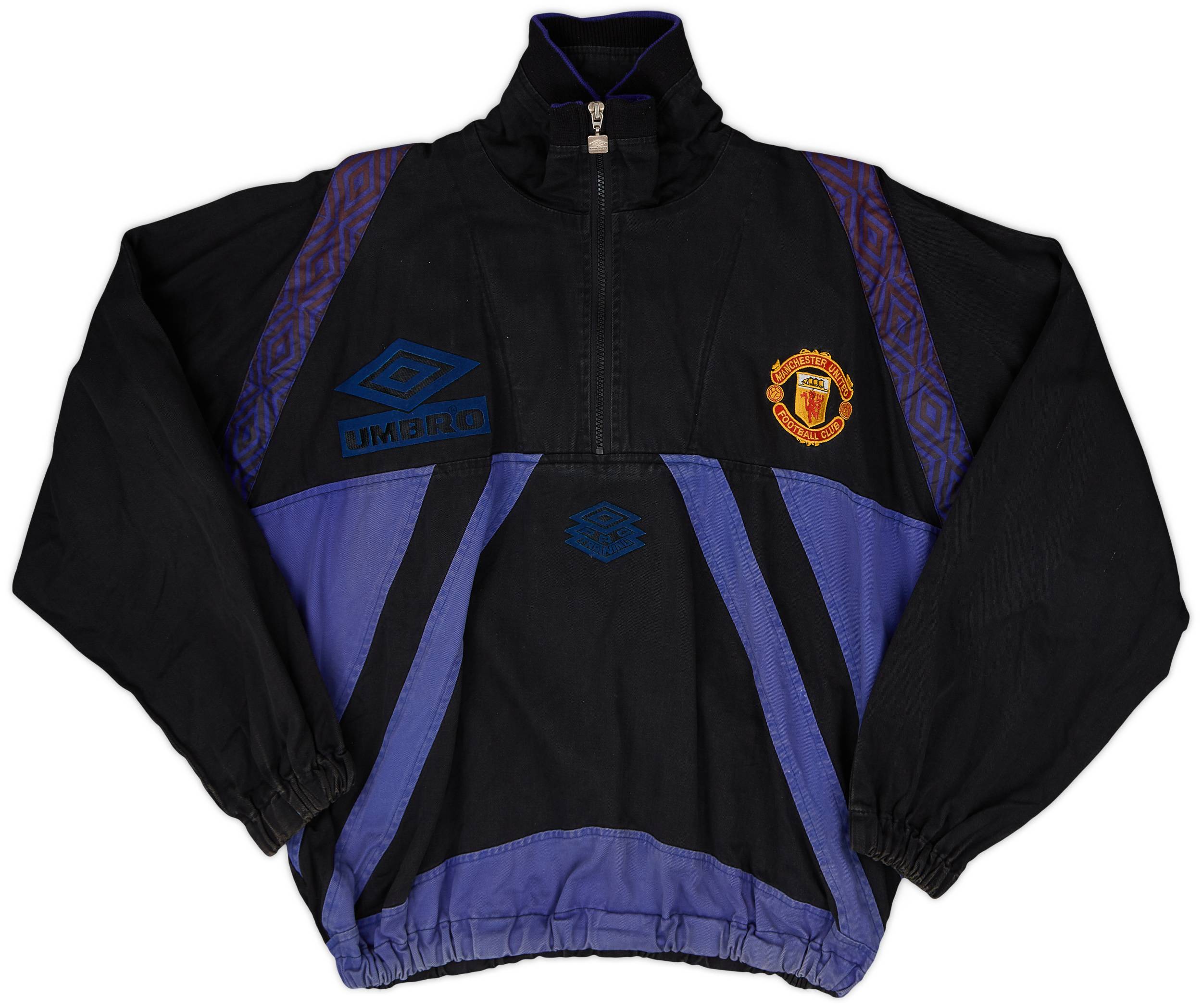 1996-97 Manchester United 1/4 Zip Drill Top - 7/10 - (M)