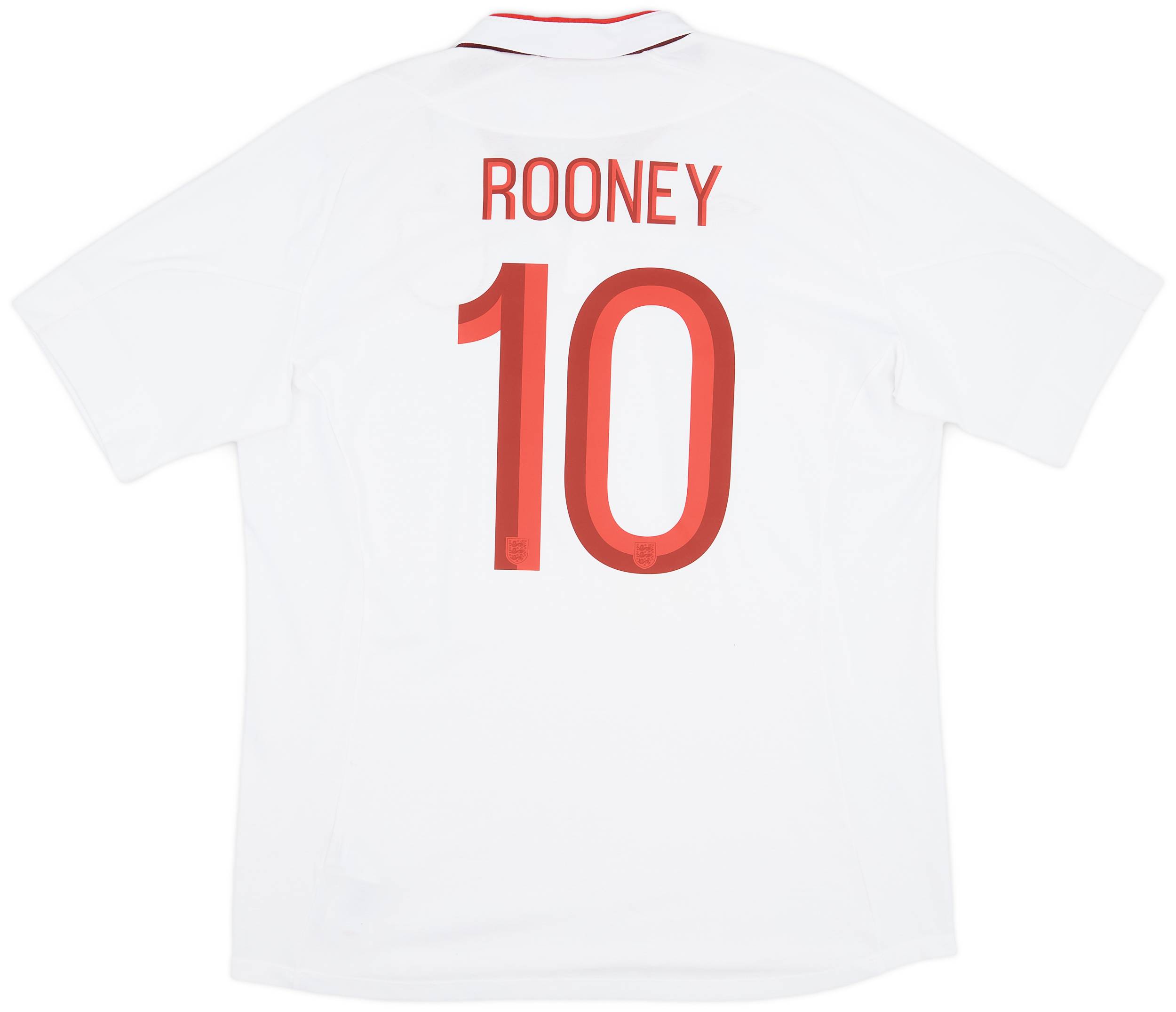 2012-13 England Home Shirt Rooney #10 - 7/10 - (XL)