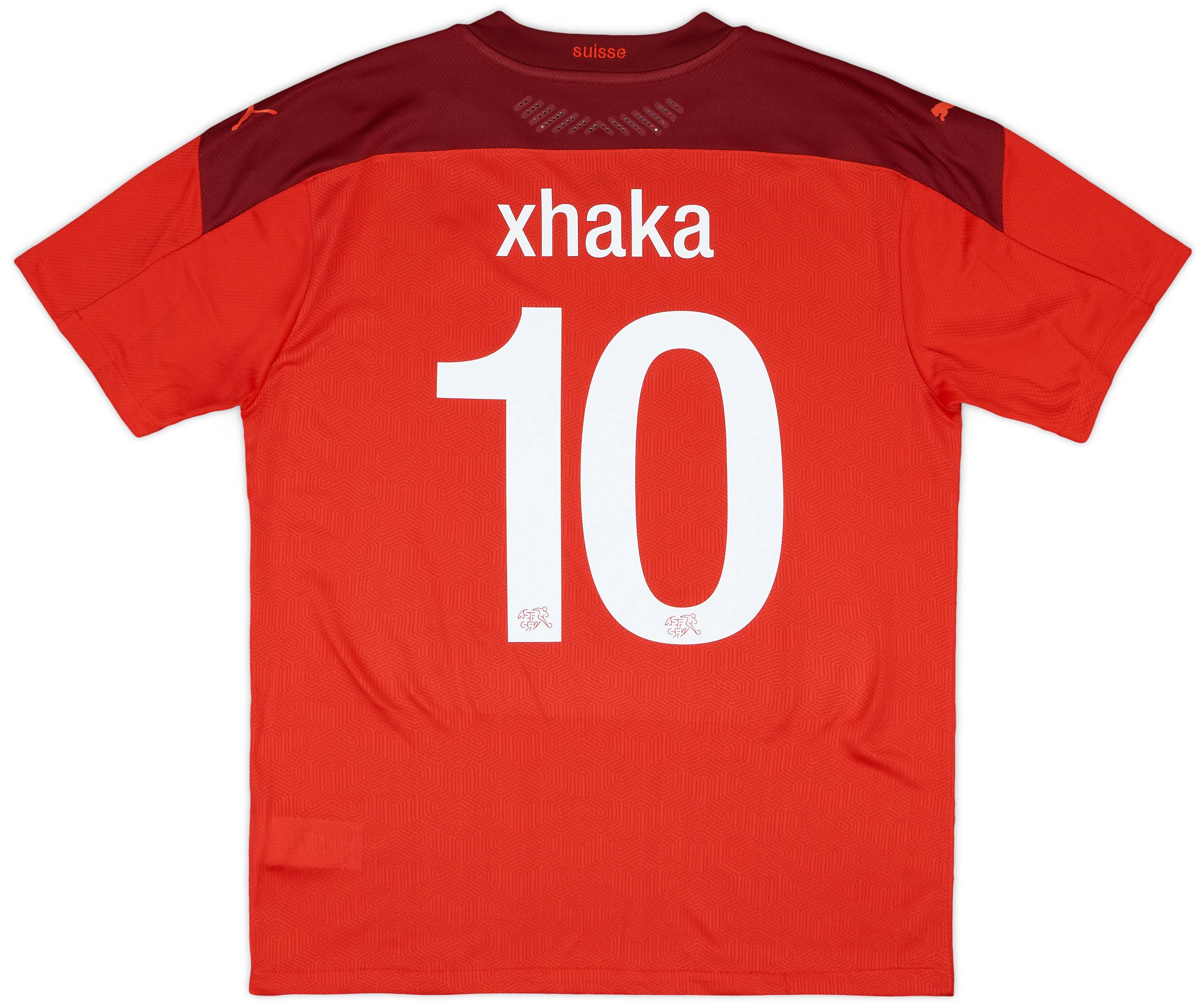 2020-21 Switzerland Player Issue Home Shirt Xhaka #10