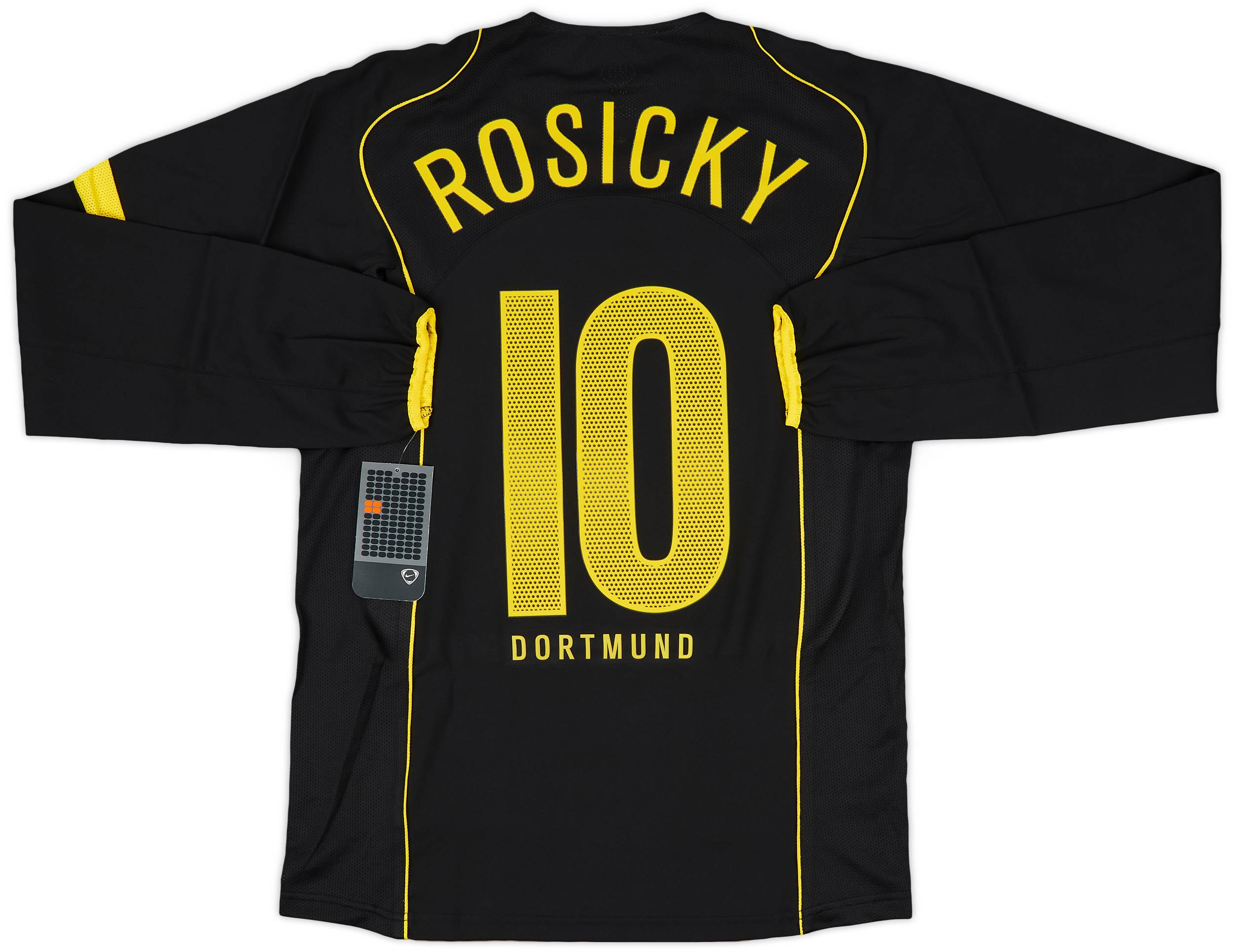 2004-05 Borussia Dortmund Player Issue Away L/S Shirt Rosicky #10 (S)
