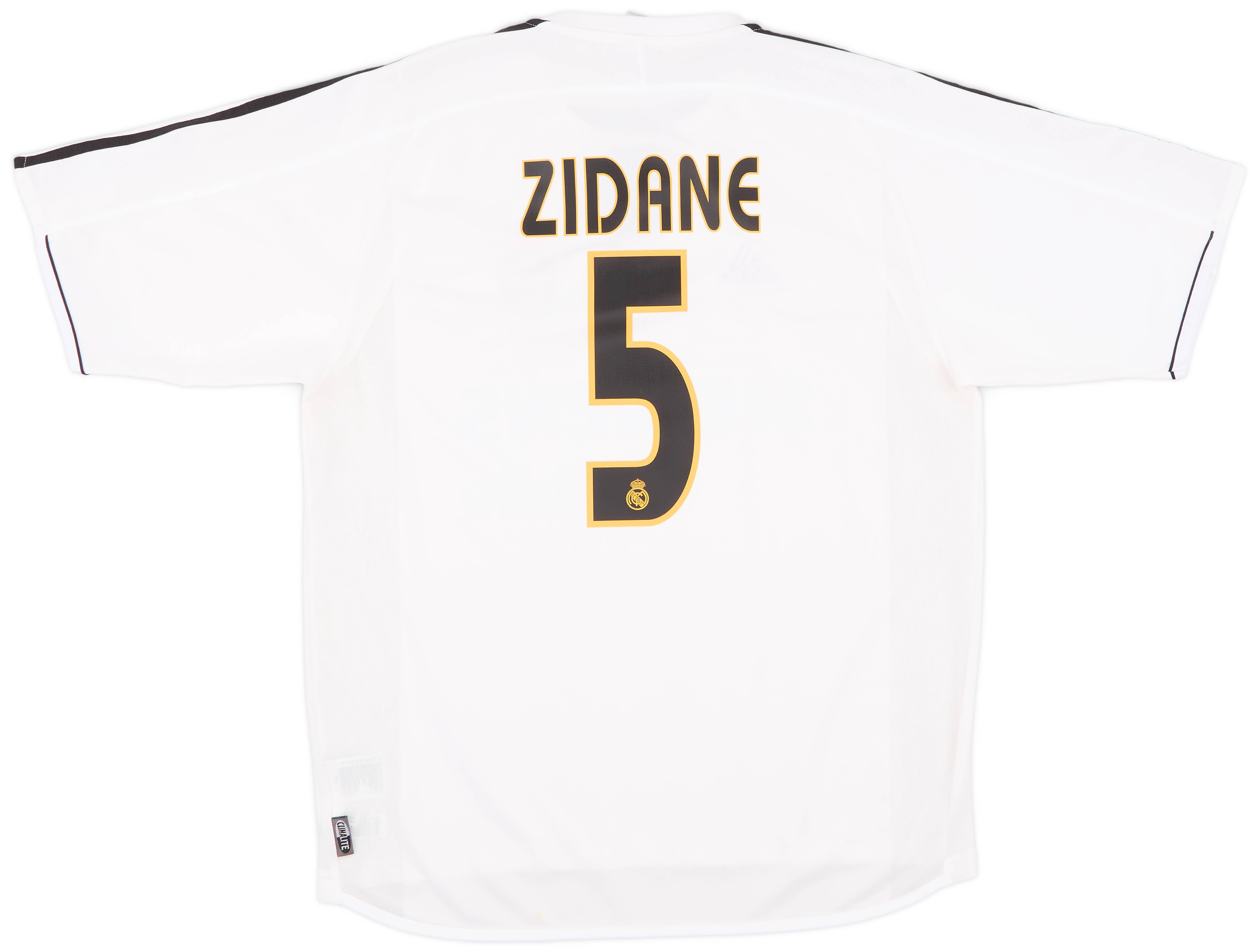 2003-04 Real Madrid Home Shirt Zidane #5 - 8/10 - (M)