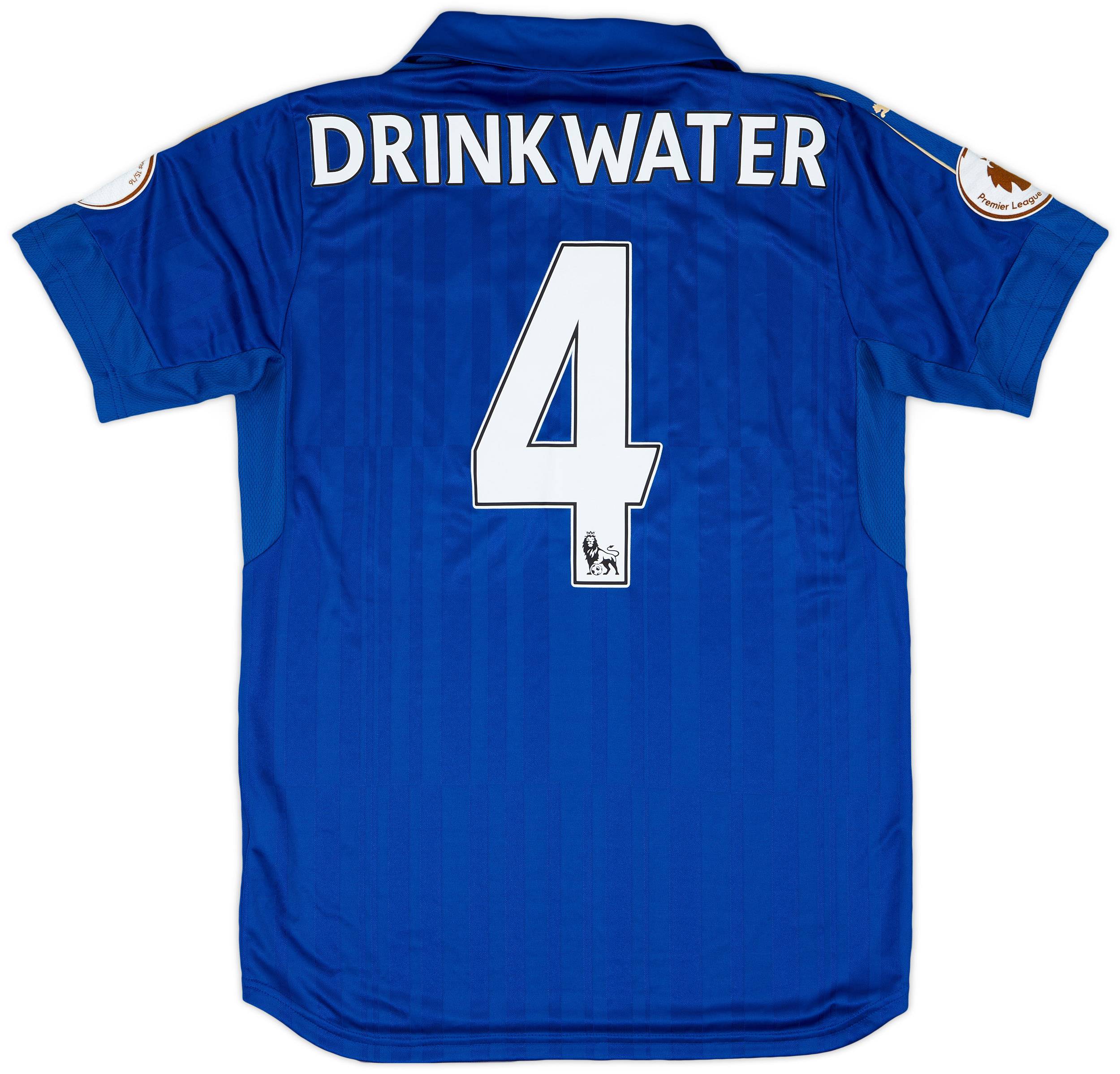 2016-17 Leicester Match Issue Home Shirt Drinkwater #4