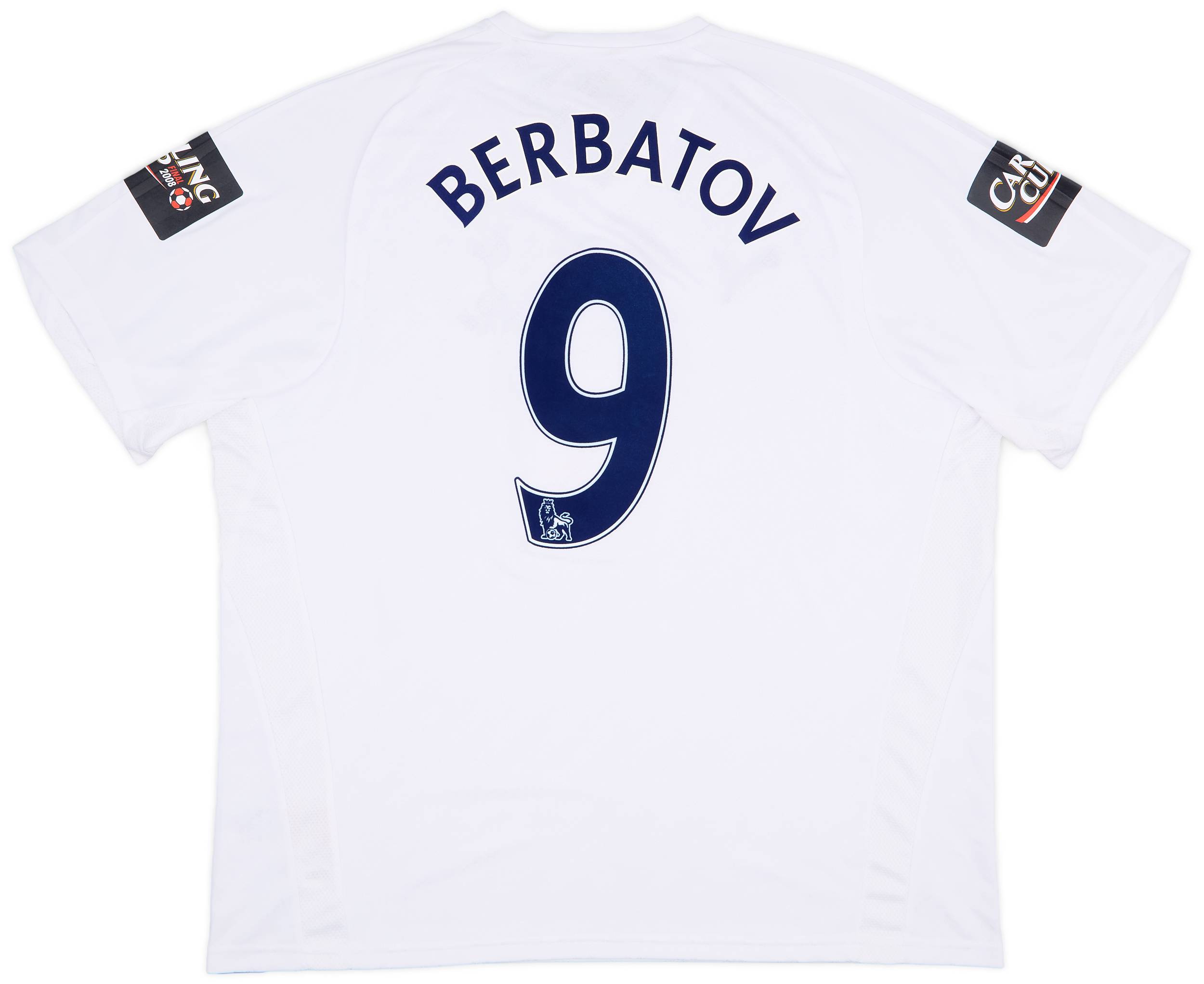 2007-08 Tottenham 'Carling Cup 2008 Winners' Home Shirt Berbatov #9 (XXL)