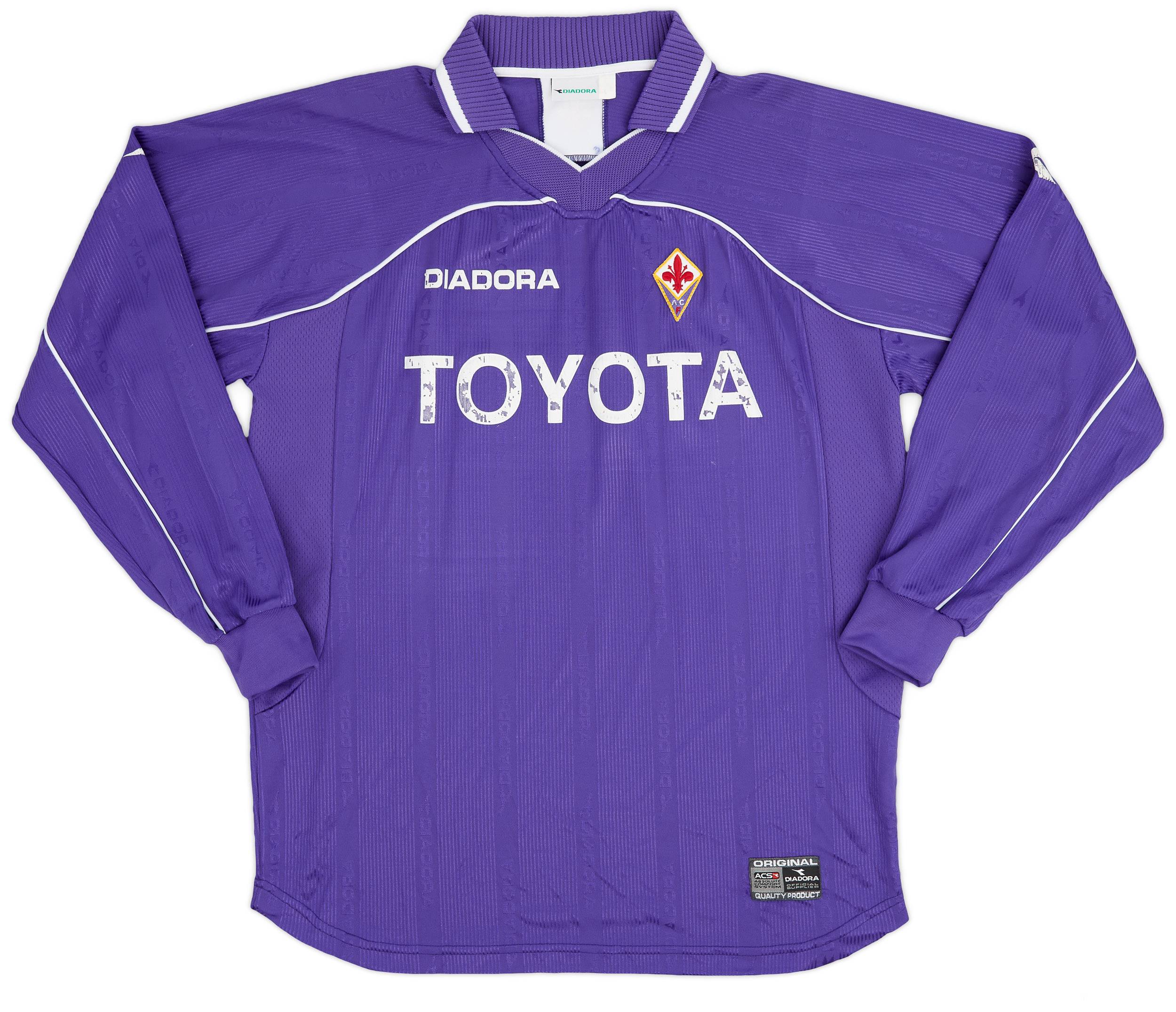 2000-01 Fiorentina Home L/S Shirt - 5/10 - (L)