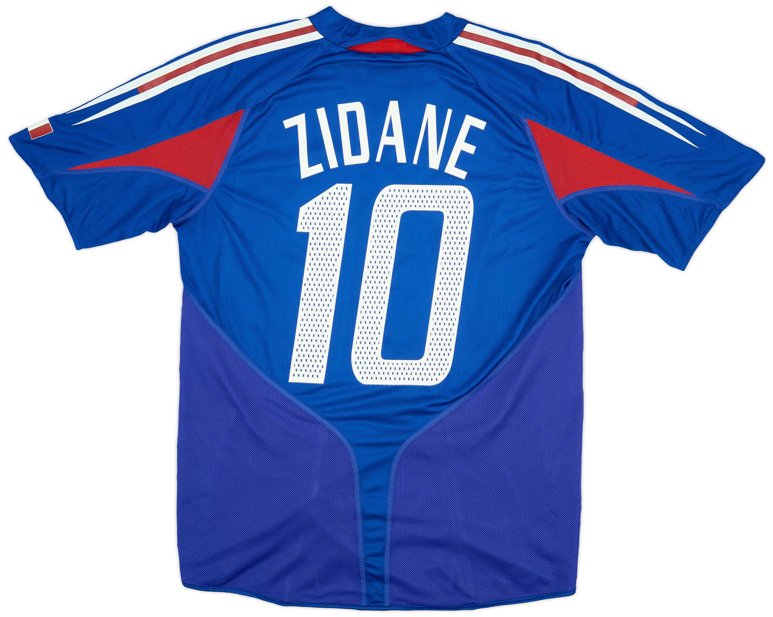 2004-06 France Player Issue Home Shirt Zidane #10 - 8/10 - (L)