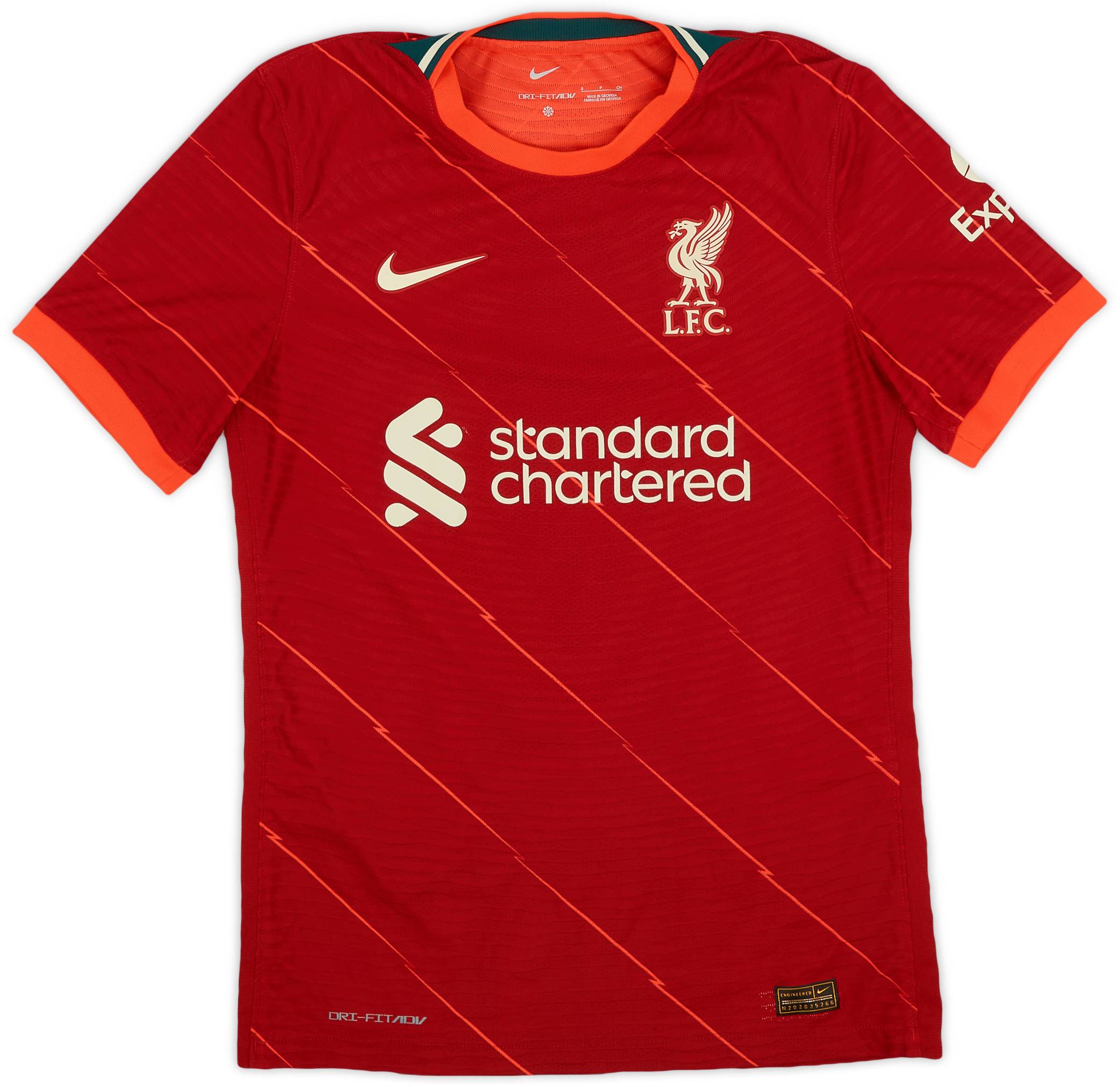 2021-22 Liverpool Authentic Home Shirt M.Salah #11 - 9/10 - (S)