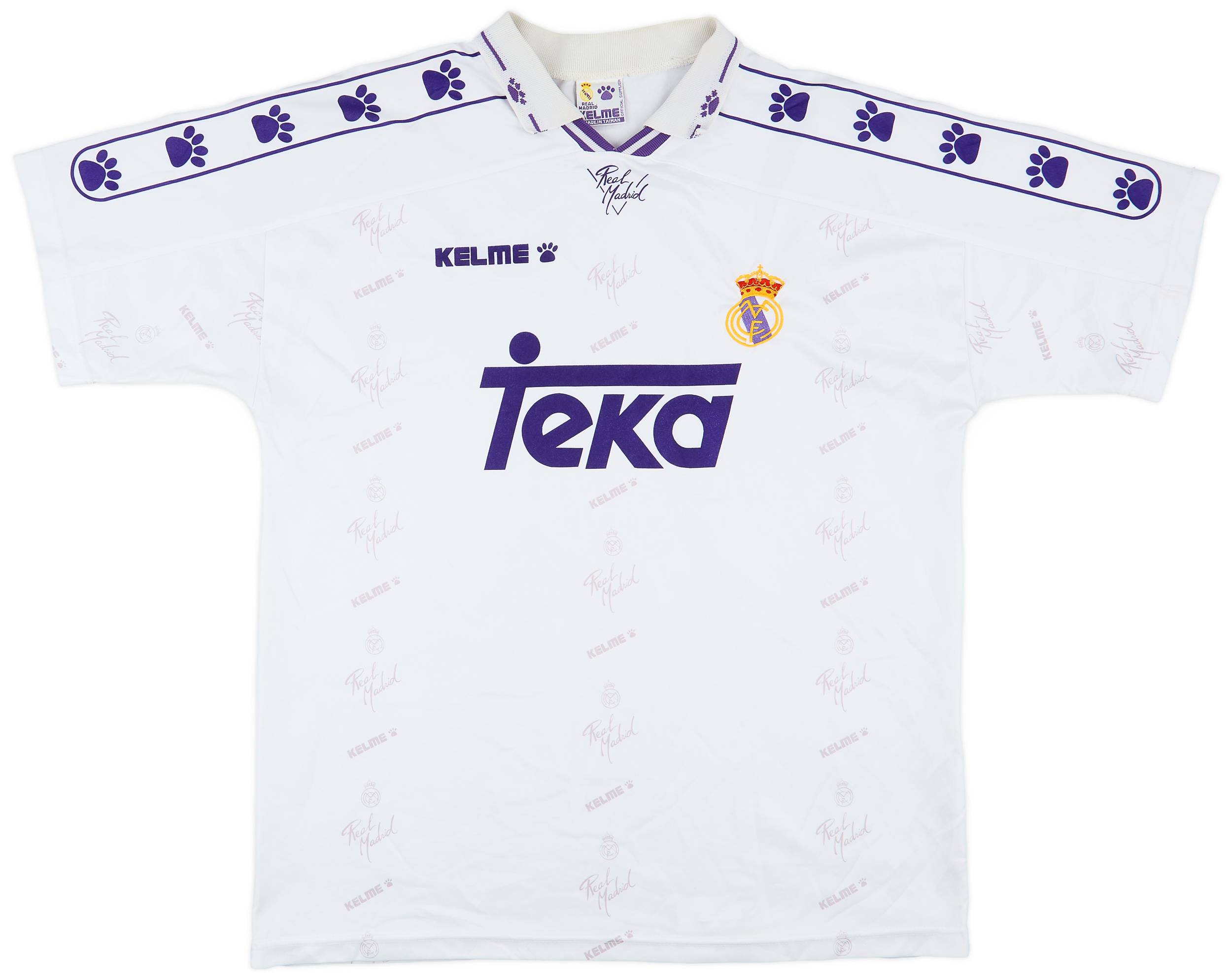 1994-96 Real Madrid Home Shirt - 8/10 - (XL)
