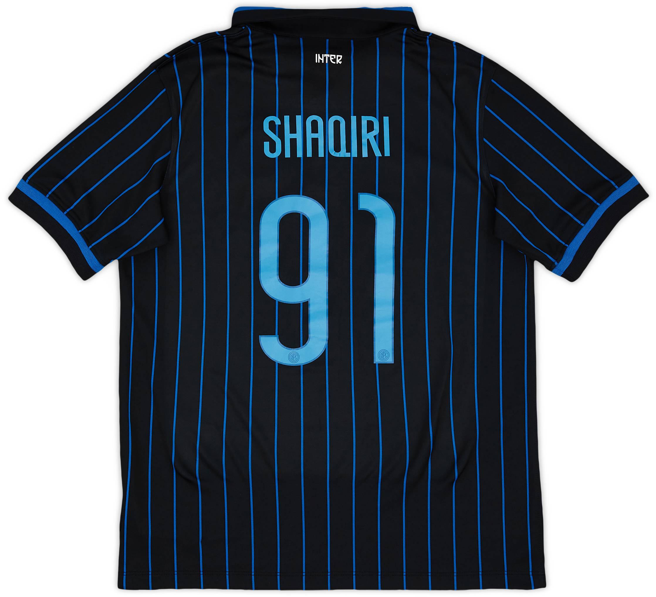 2014-15 Inter Milan Home Shirt Shaqiri #91 - 8/10 - (XL.Boys)