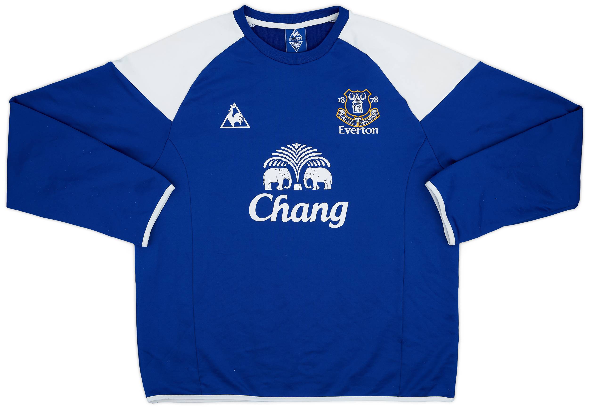 2009-10 Everton Le Coq Sportif Training Sweat Top - 8/10 - (XL)