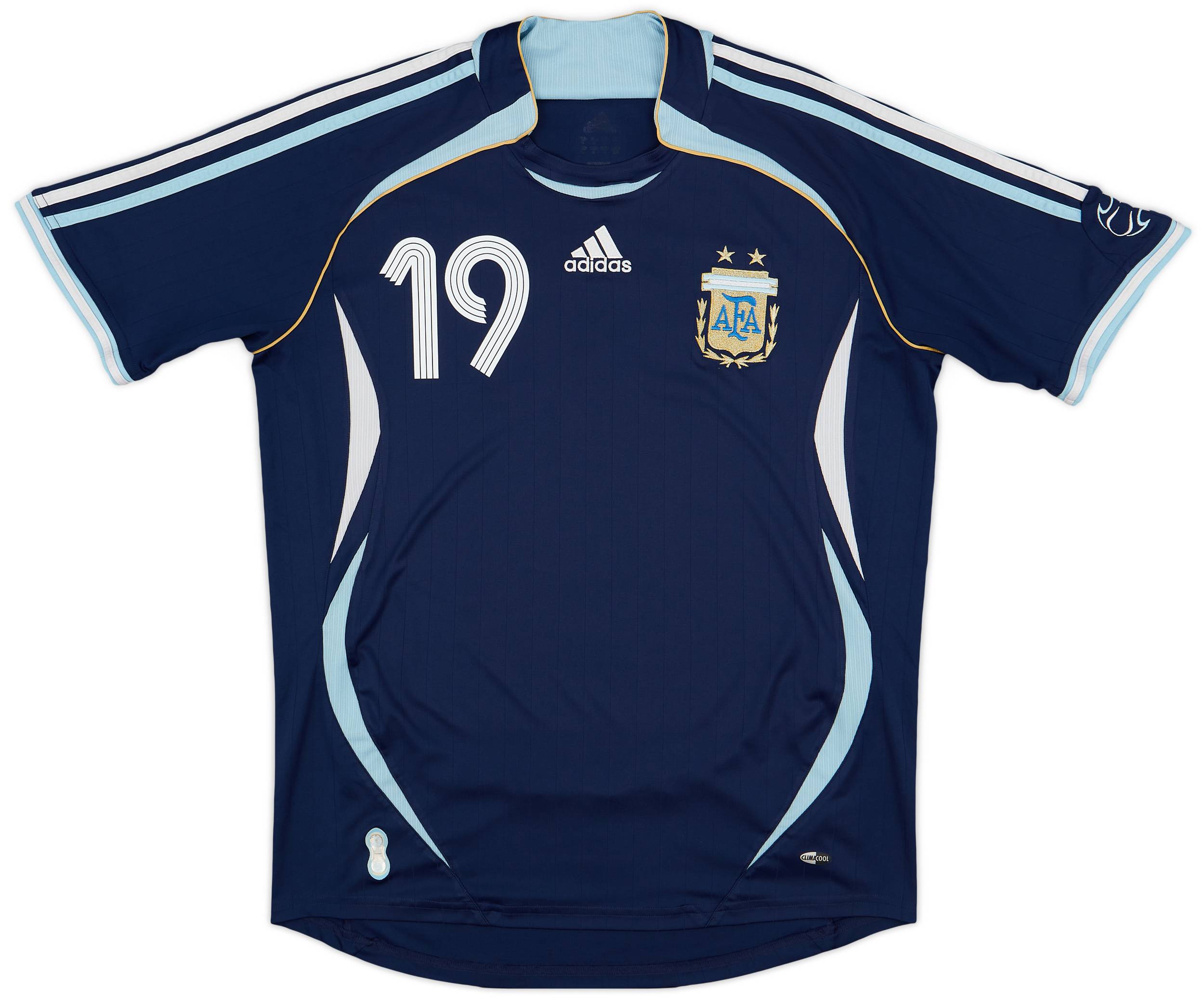 2006-07 Argentina Away Shirt Messi #19 - 8/10 - (L)