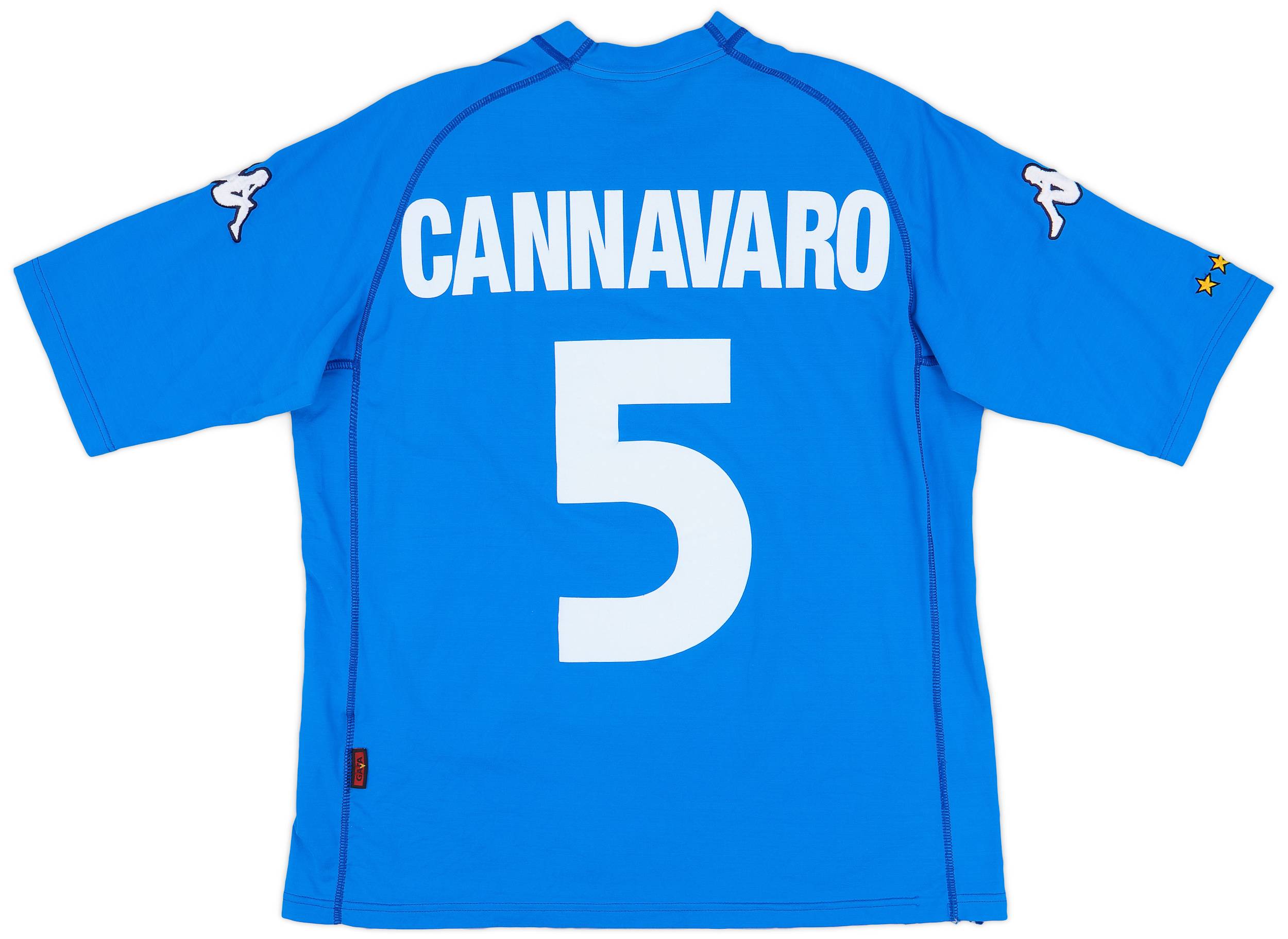 2000-01 Italy Home Shirt Cannavaro #5 - 8/10 - (XL)