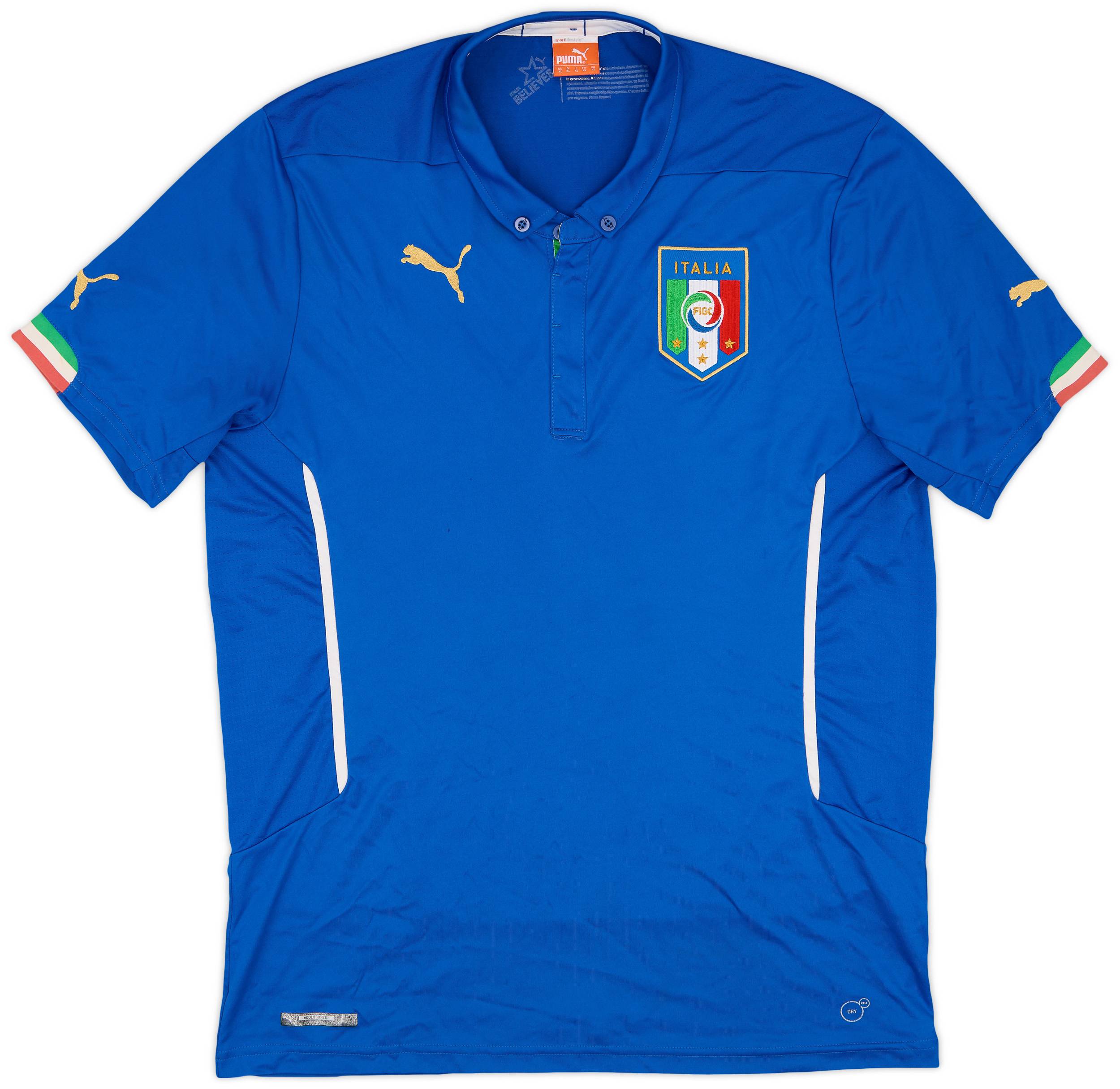 2014-15 Italy Home Shirt - 9/10 - (XL)
