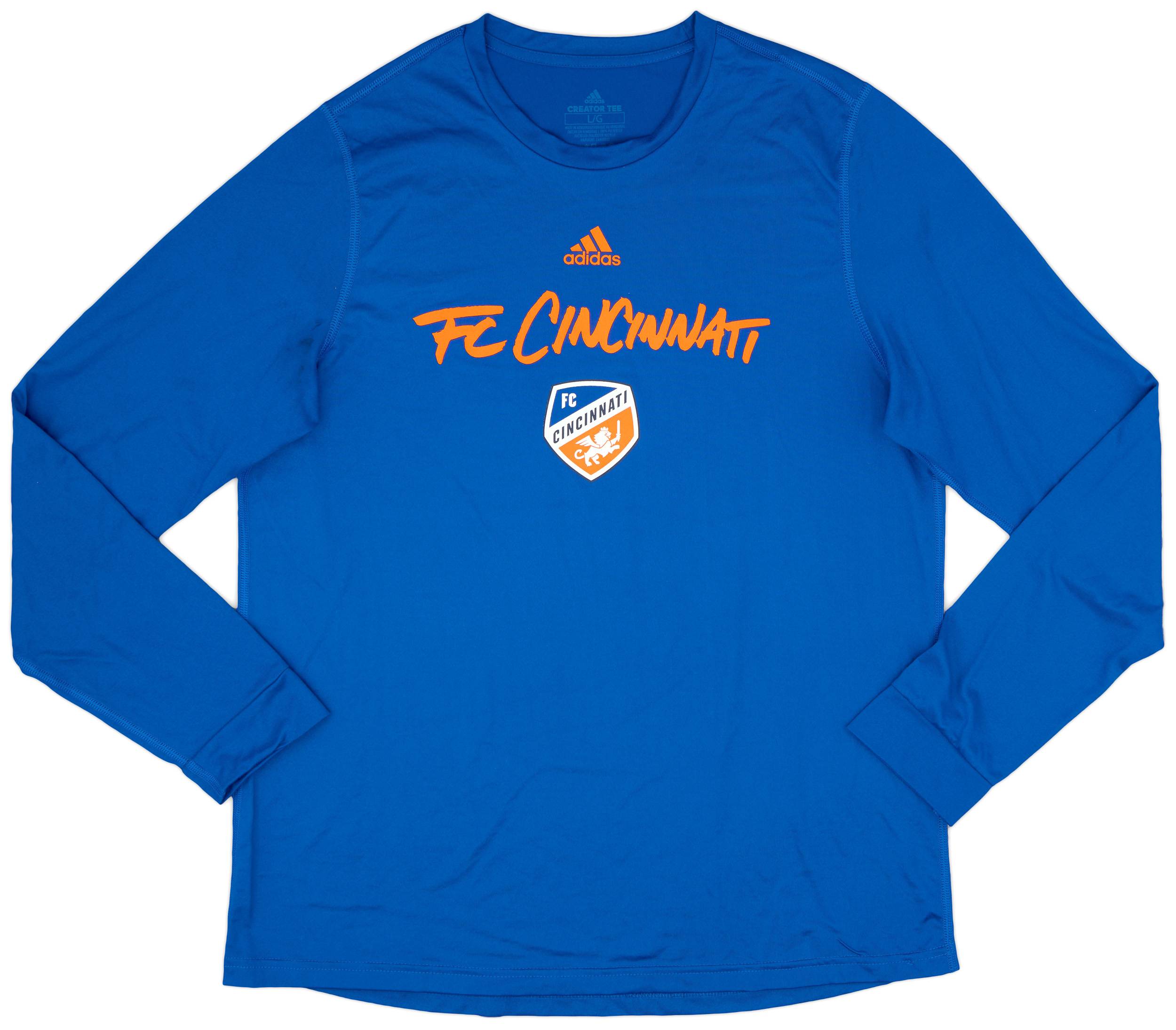 2020 FC Cincinnati adidas Cotton L/S Tee - 10/10 - (L)