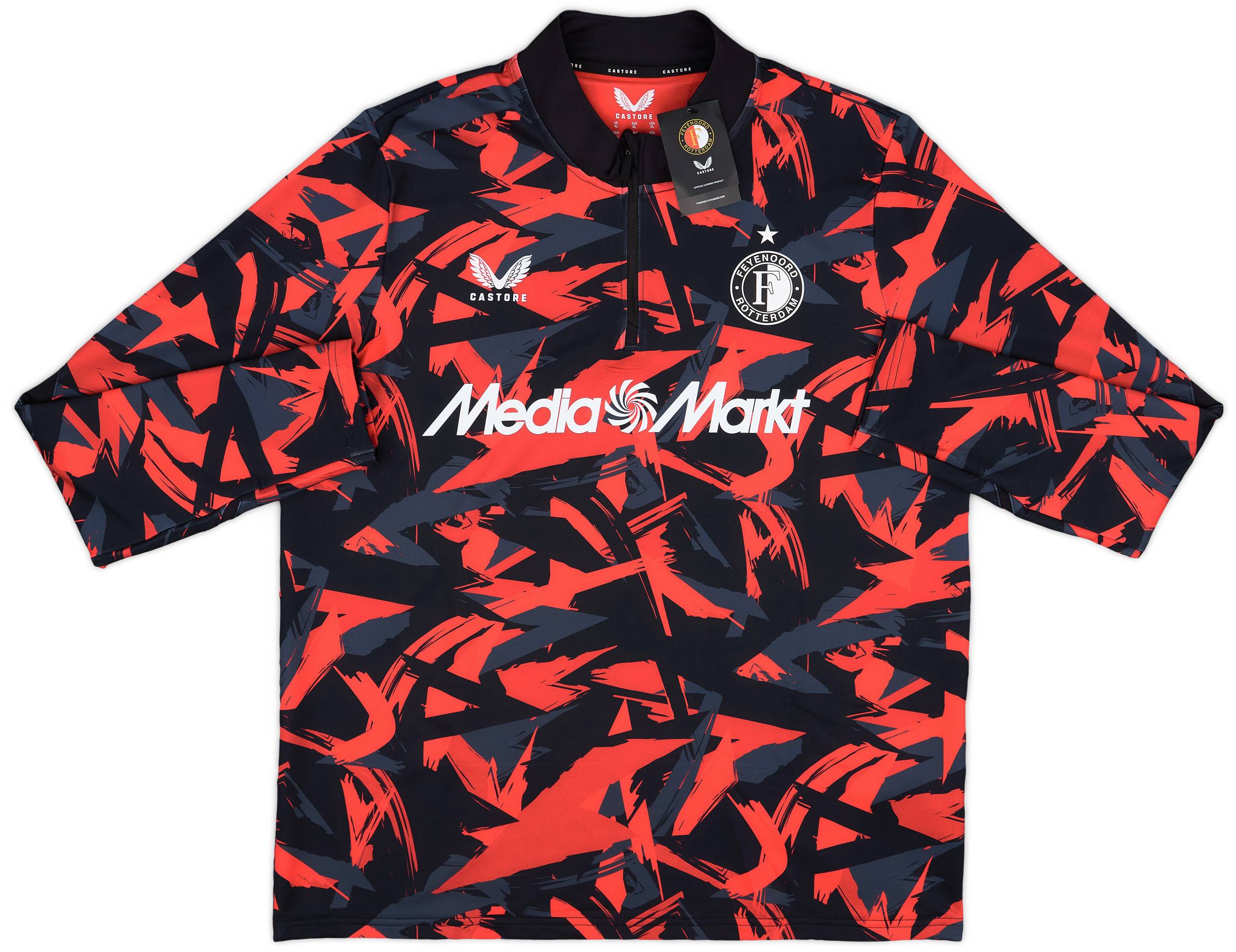 【レア】 Feyenoord UNIFORM ENGLAND製 2024-25 Feyenoord Castore 1/4 Zip Training Top (XXL)