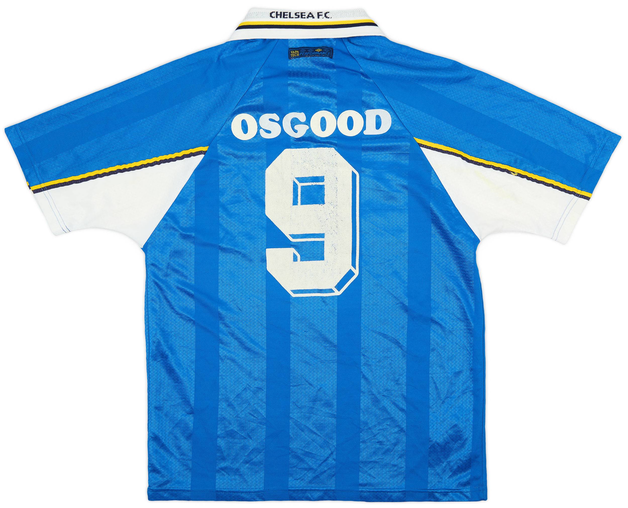 1997-99 Chelsea Home Shirt Osgood #9 - 5/10 - (M)