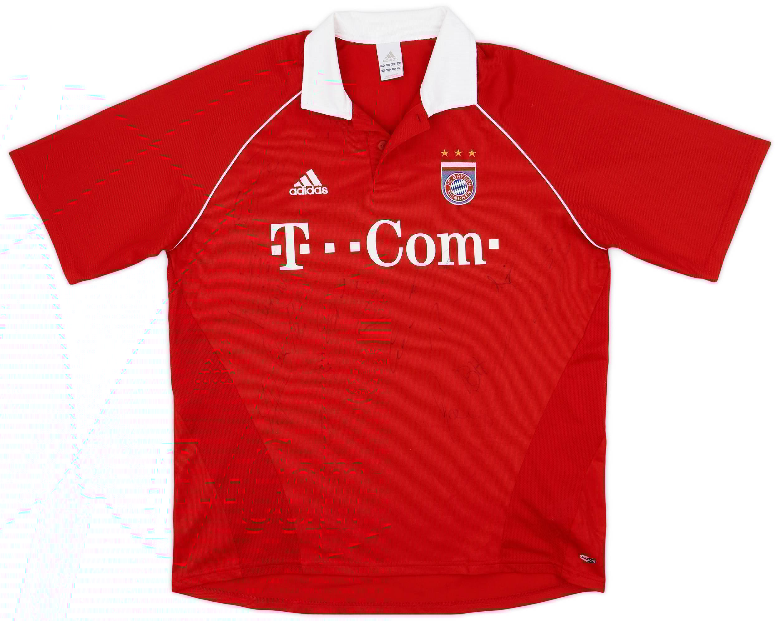 2005-06 Bayern Munich Signed Home Shirt - 5/10 - (XL)