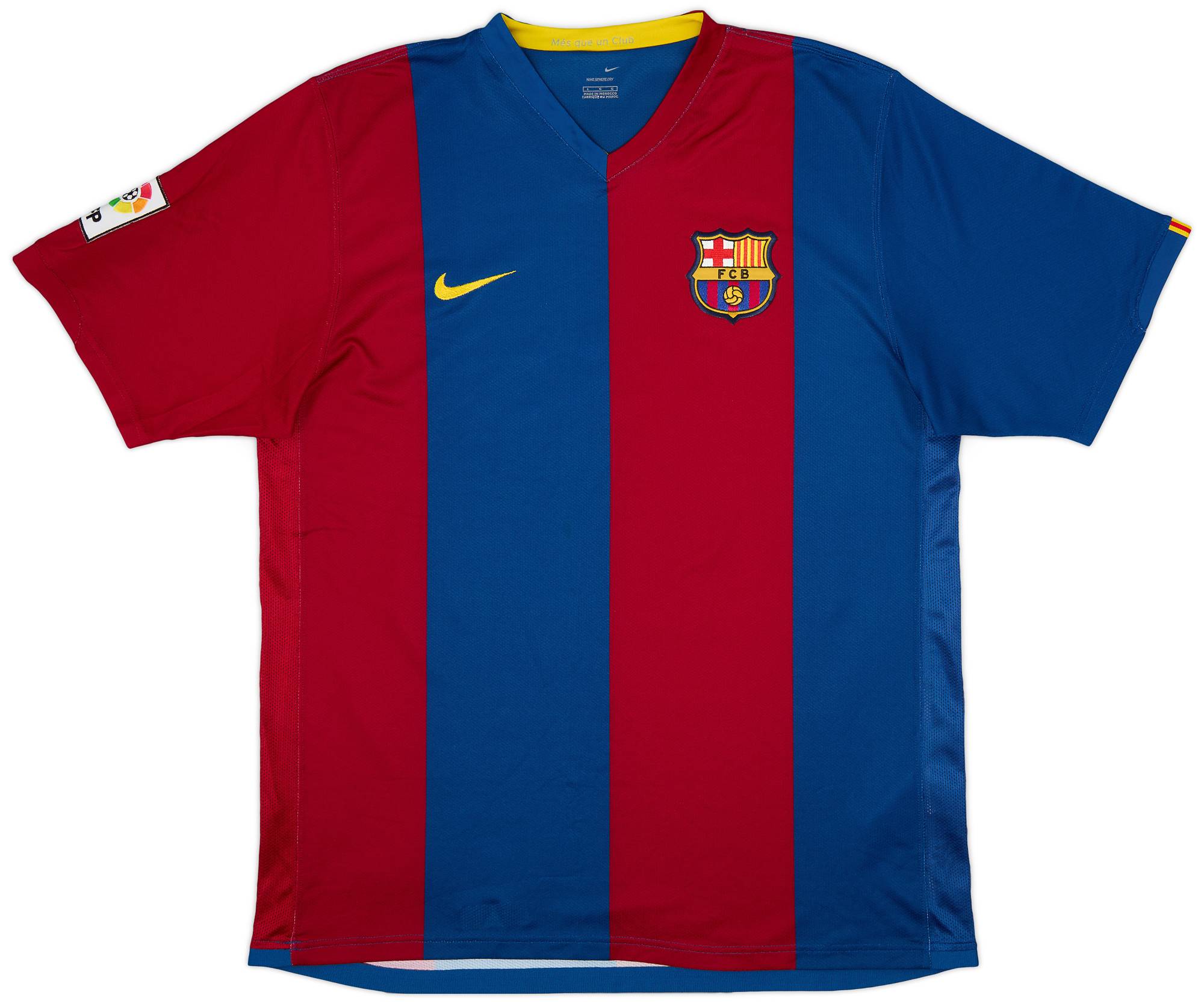 2006-07 Barcelona Home Shirt Ronaldinho #10 - 9/10 - (L)