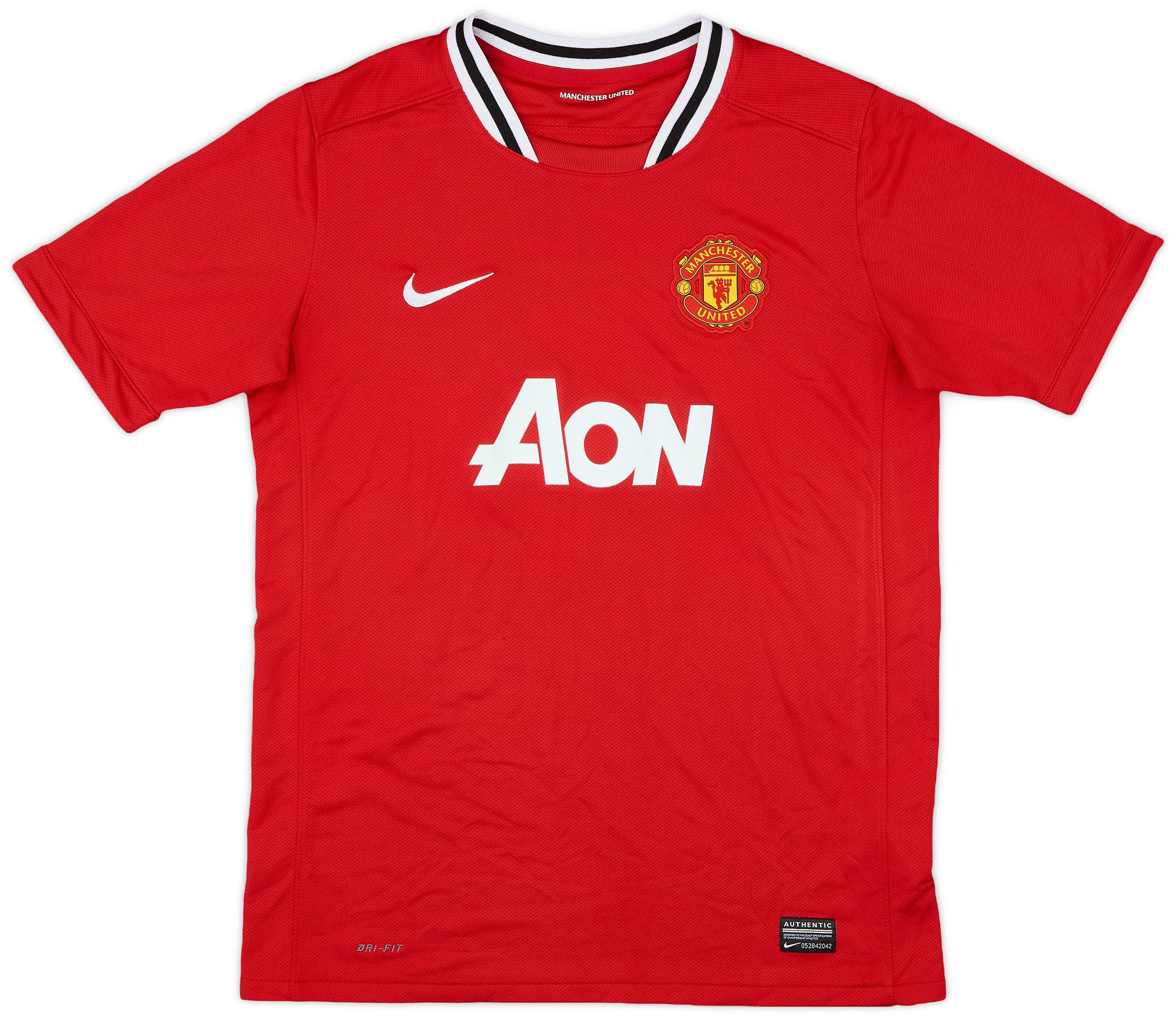 2011-12 Manchester United Home Shirt - 9/10 - (XL.Boys)