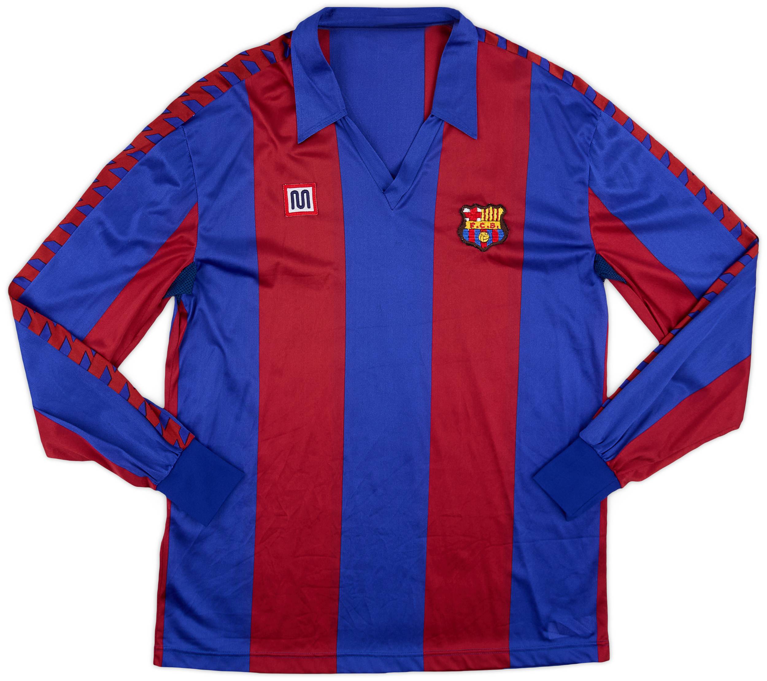 1984-89 Barcelona Home L/S Shirt - 10/10 - (XL)