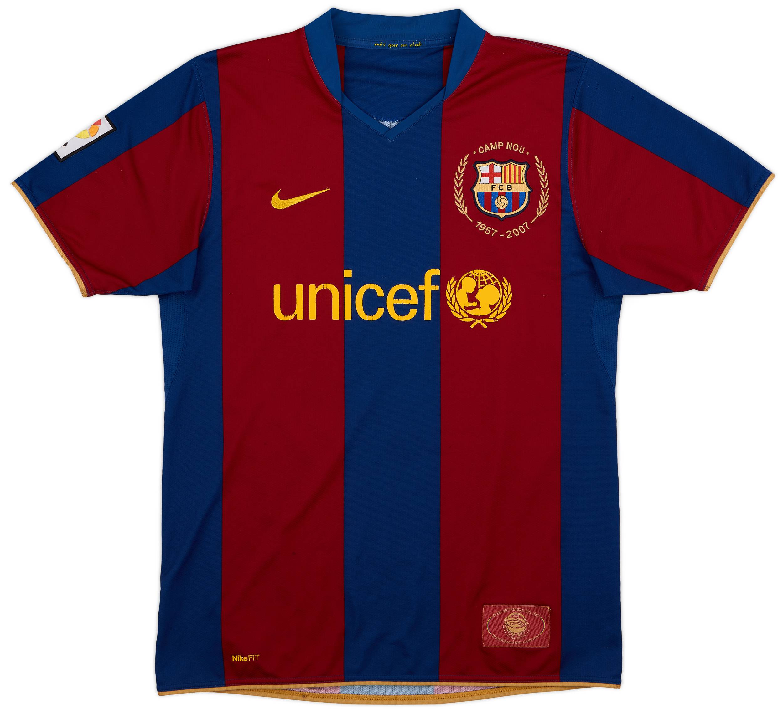 バルセロナ MESSI 19番 ホームシャツ　07-08 2007-08 Barcelona Home Shirt Messi #19 - 6/10 - (M)