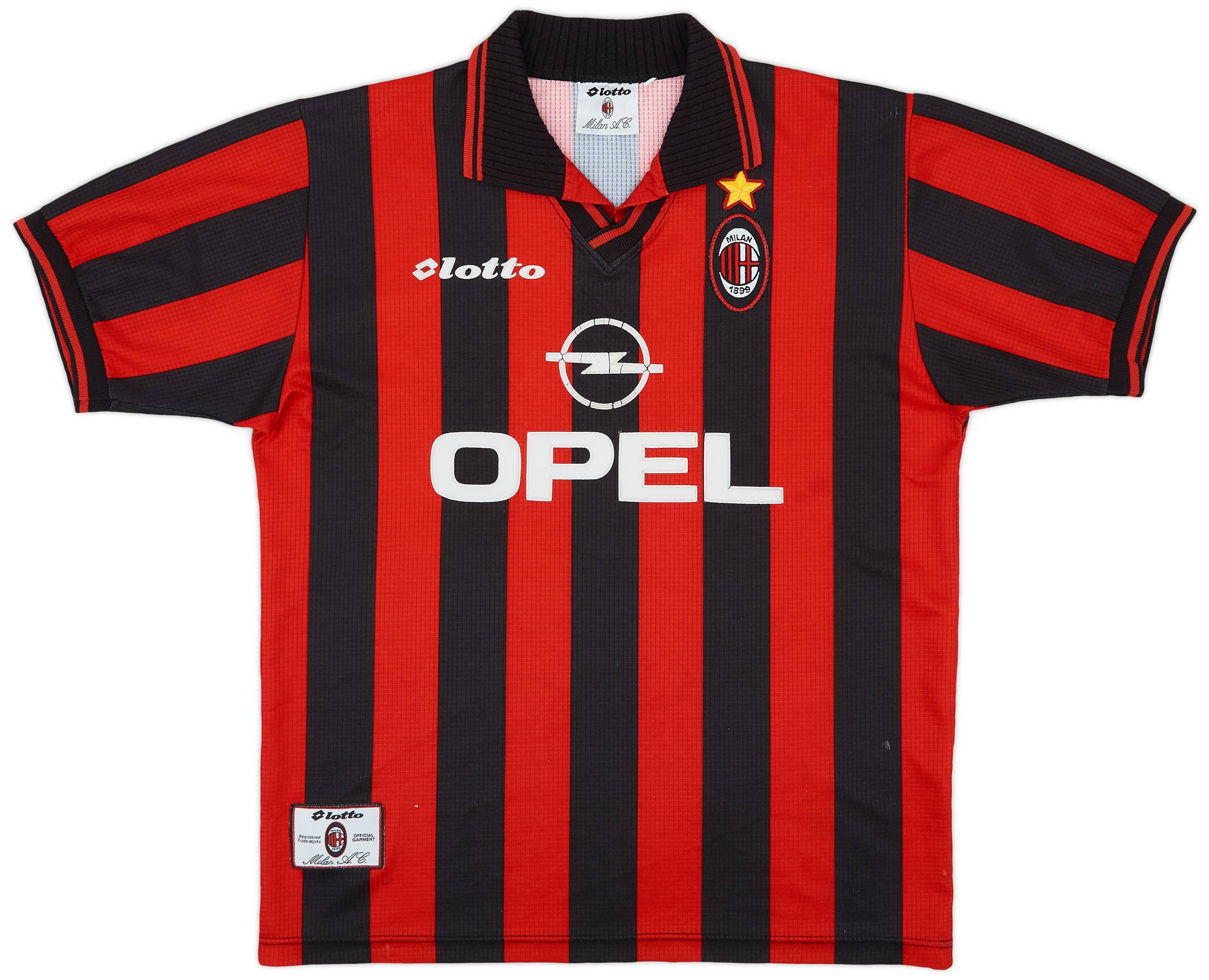 1997-98 AC Milan Home Shirt - 6/10 - (L)