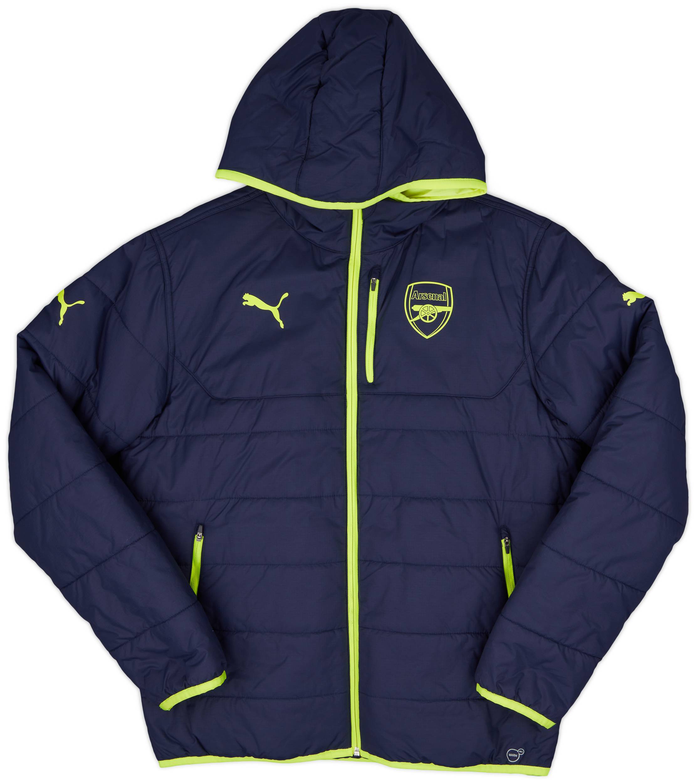 2016-17 Arsenal Puma Reversible Padded Bench Coat - 8/10 - (L)