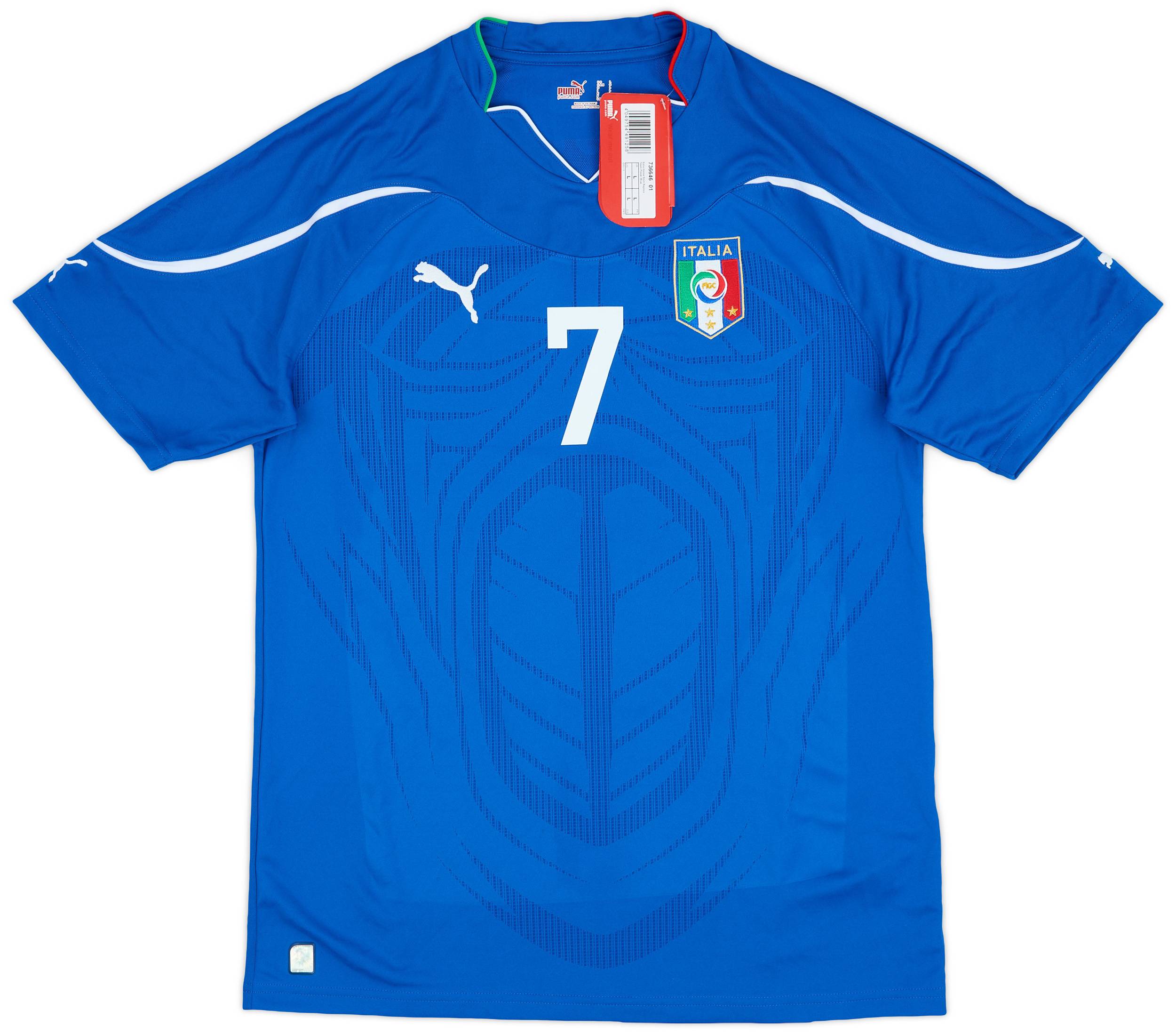 Puma イタリア代表 del piero 7 2010-12 Italy Home Shirt Del Piero #7 (L)