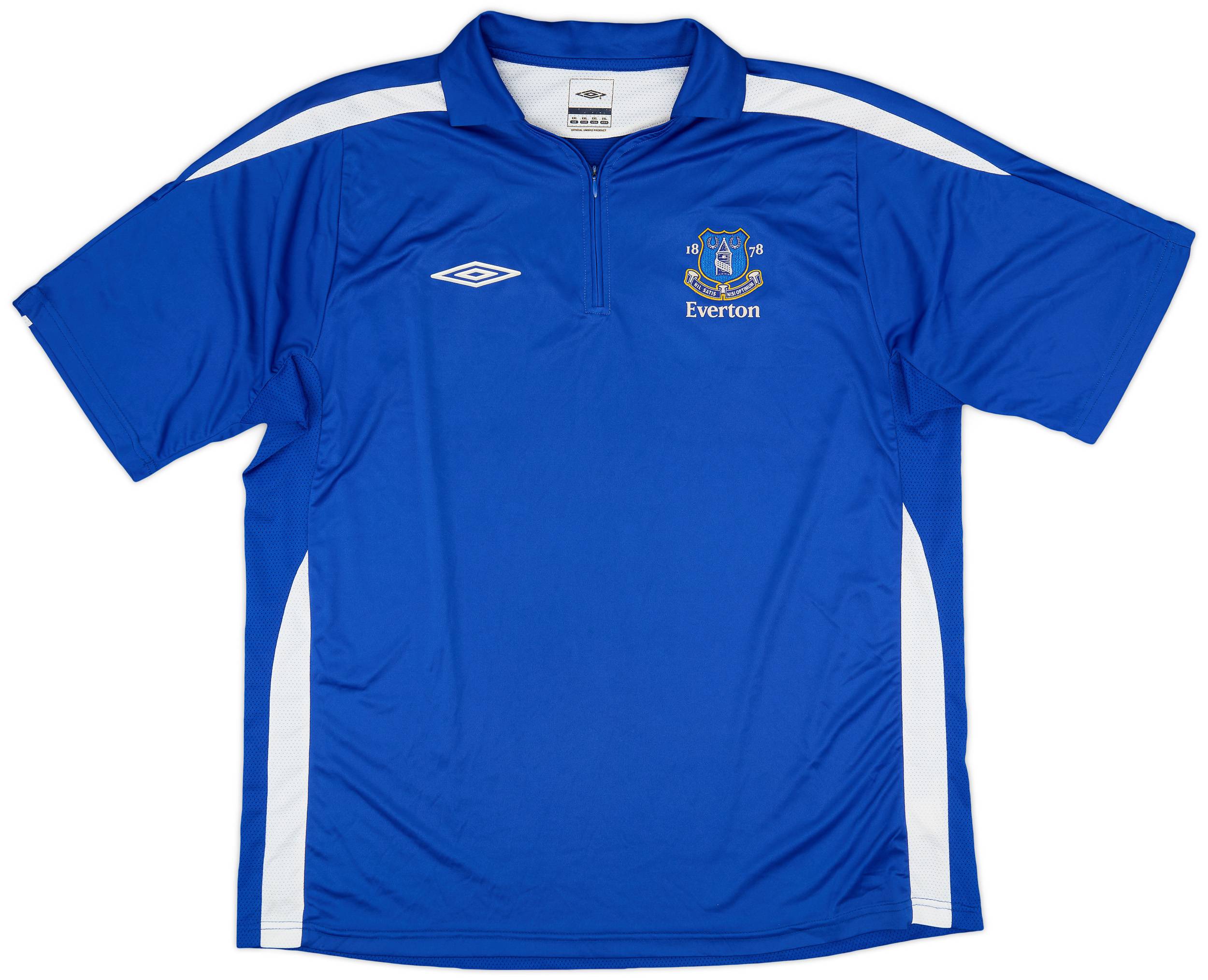 2005-06 Everton Umbro 1/4 Zip Training Polo - 9/10 - (XXL)