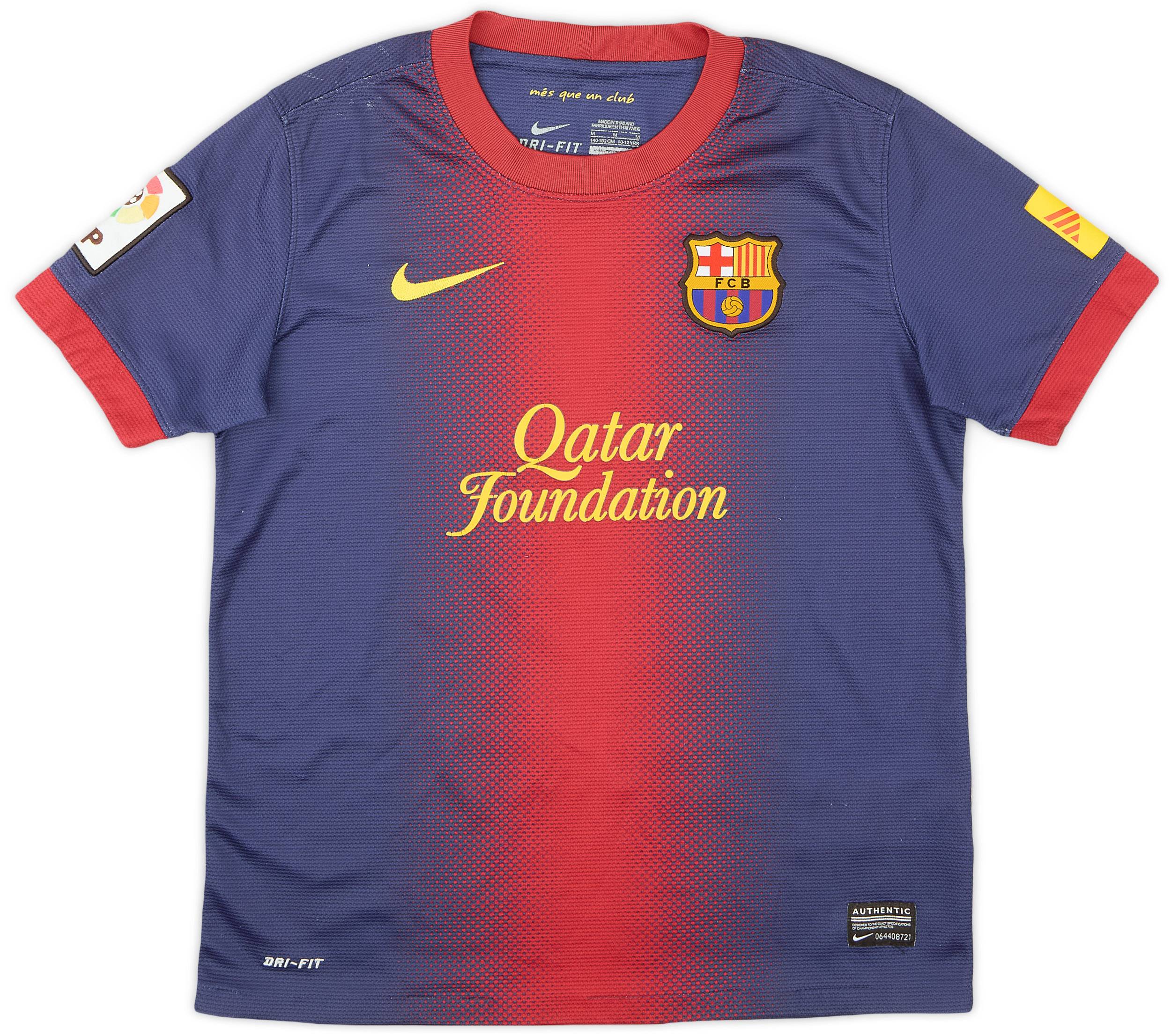 2012-13 Barcelona Home Shirt - 6/10 - (M.Boys)
