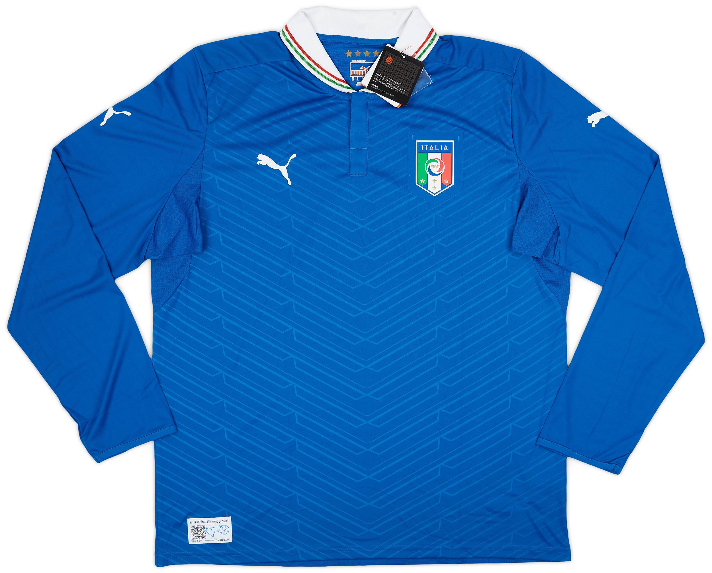 2012-13 Italy Home L/S Shirt (XL)