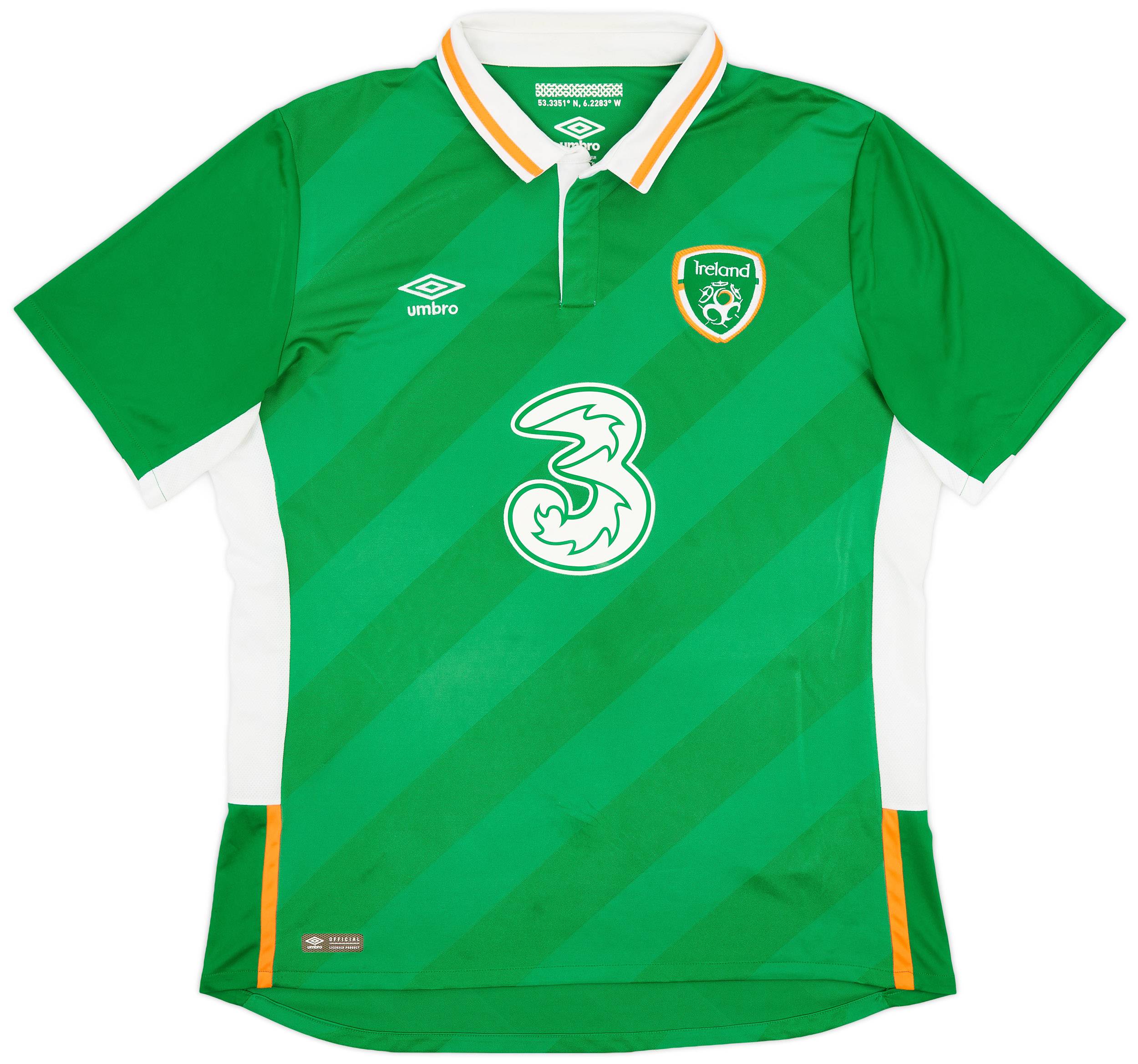 2016-17 Ireland Home Shirt - 8/10 - (XL)