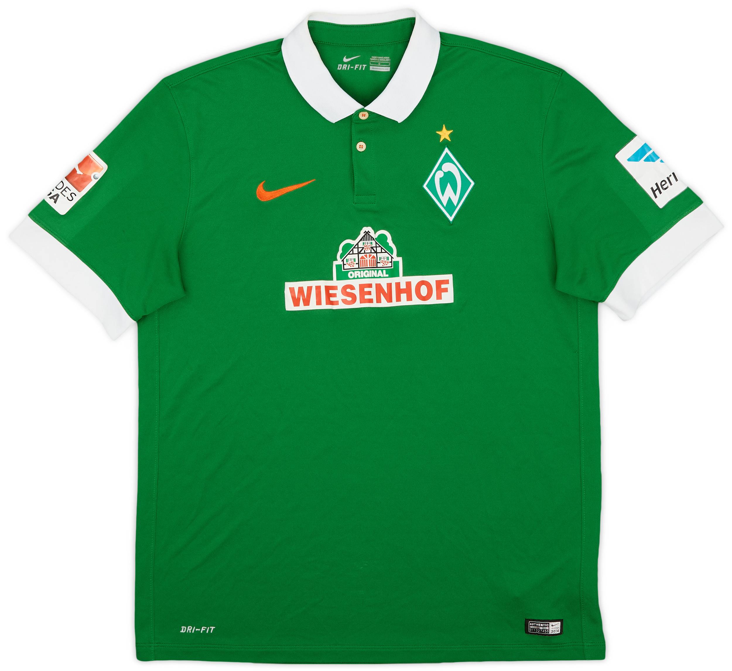 2014-15 Werder Bremen Home Shirt - 9/10 - (L)