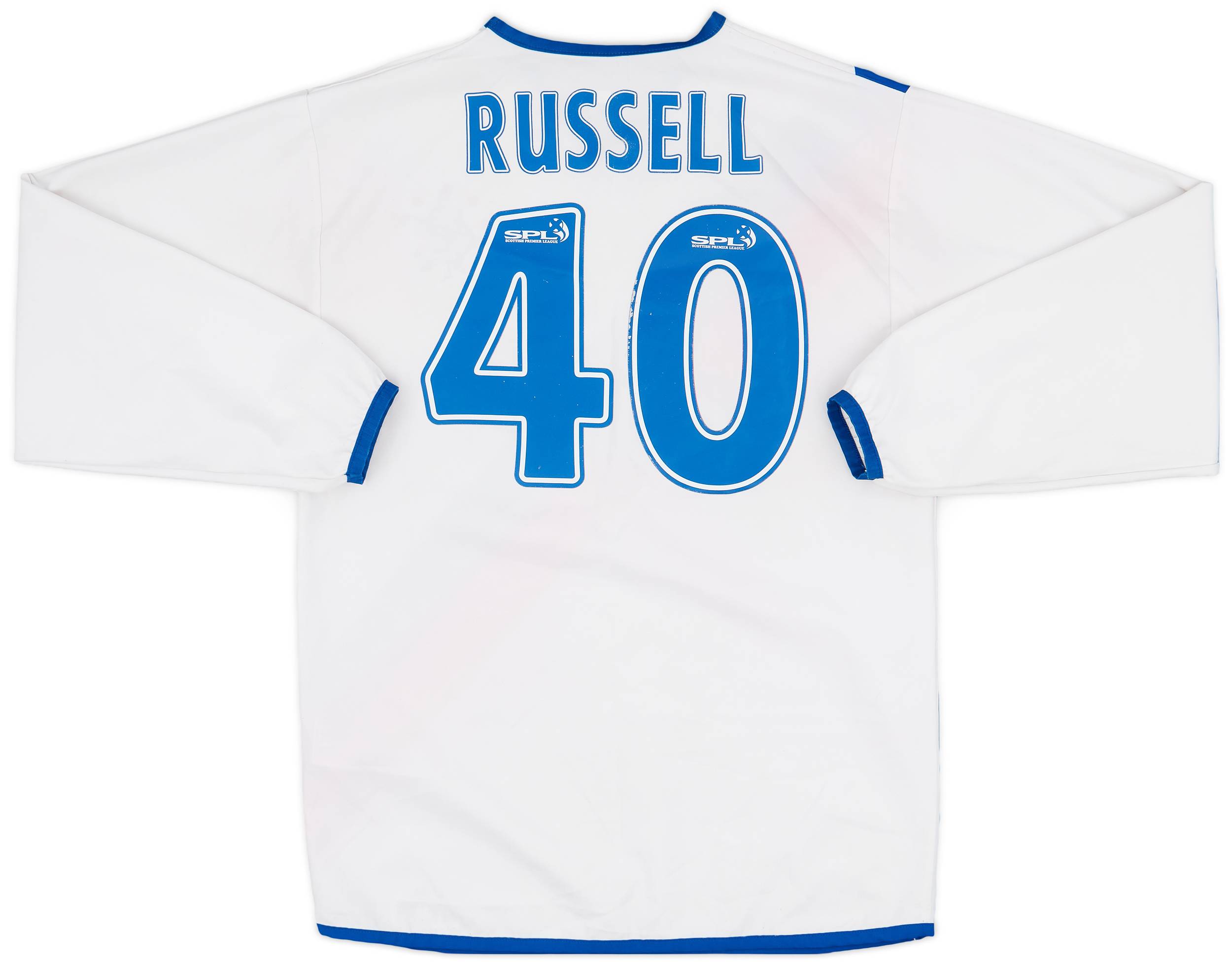 2004-05 Rangers Away L/S Shirt Russell #40 - 4/10 - (M)