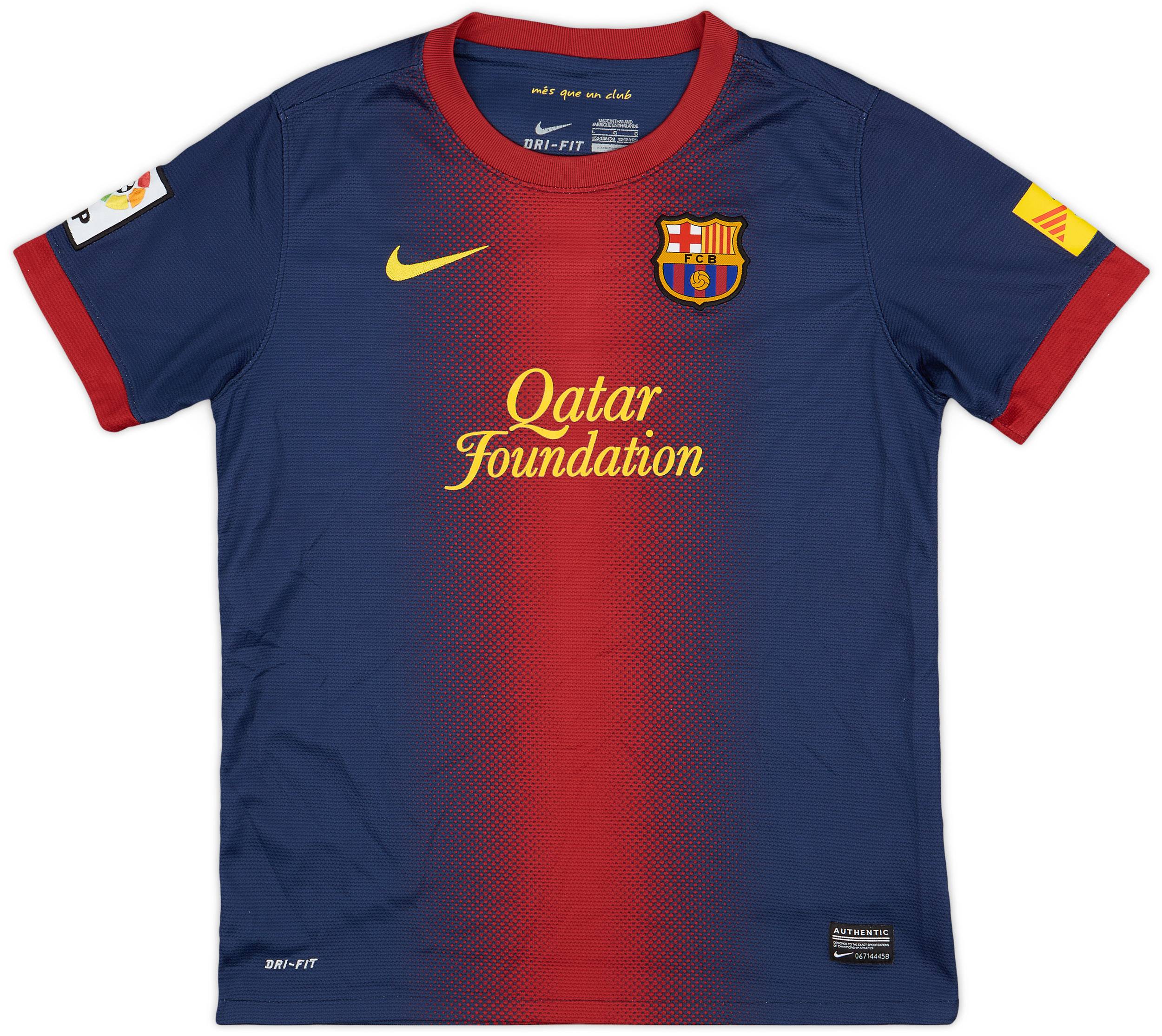 2012-13 Barcelona Home Shirt - 7/10 - (L.Boys)