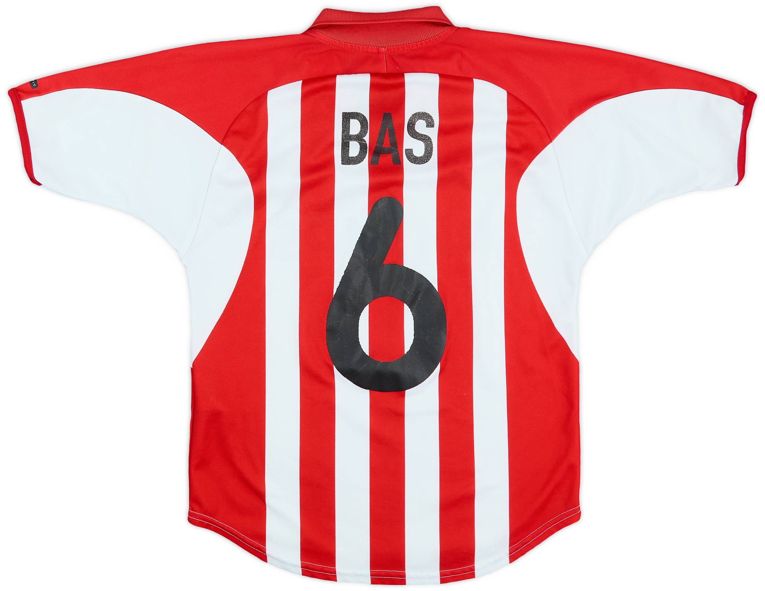 2000-02 PSV Home Shirt Bas #6 - 6/10 - (L.Boys)