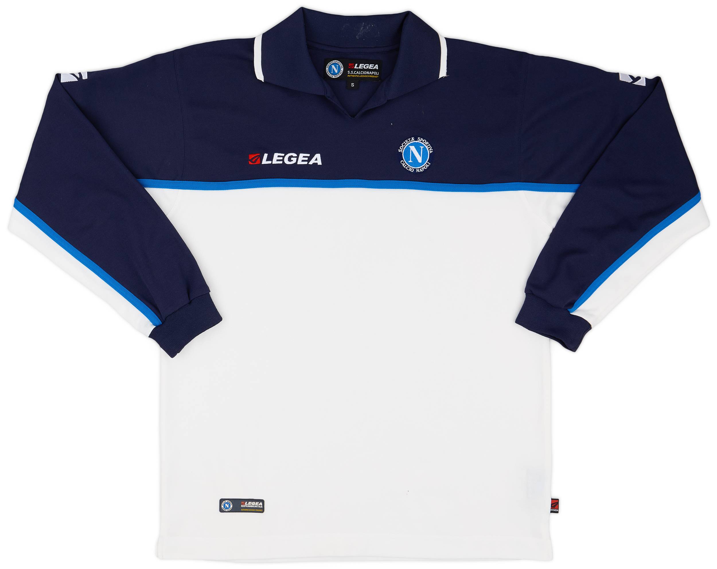 2003-04 Napoli Legea Polo L/S Shirt - 7/10 - (S)