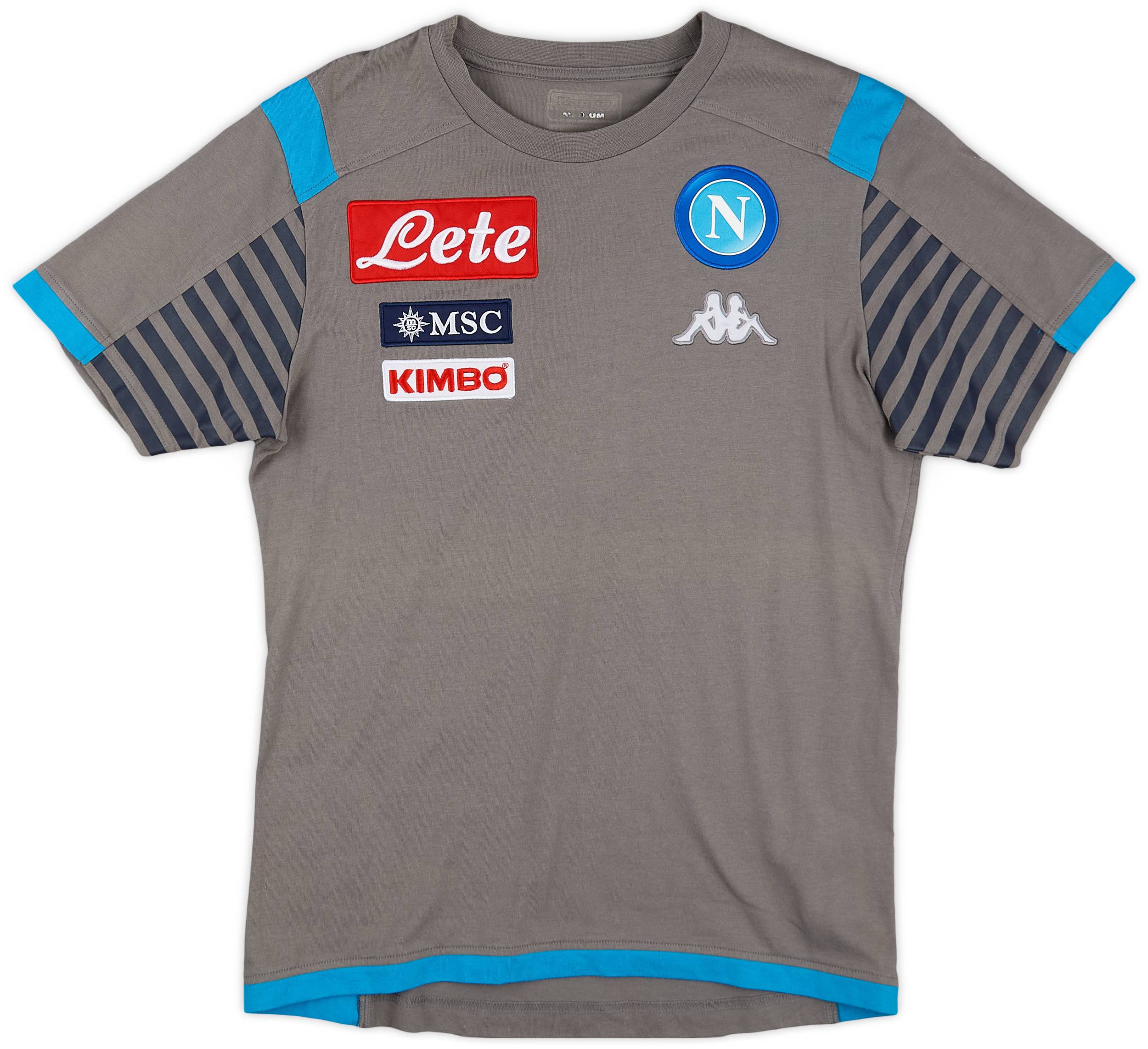 2017-18 Napoli Kappa Training Shirt - 8/10 - (M)