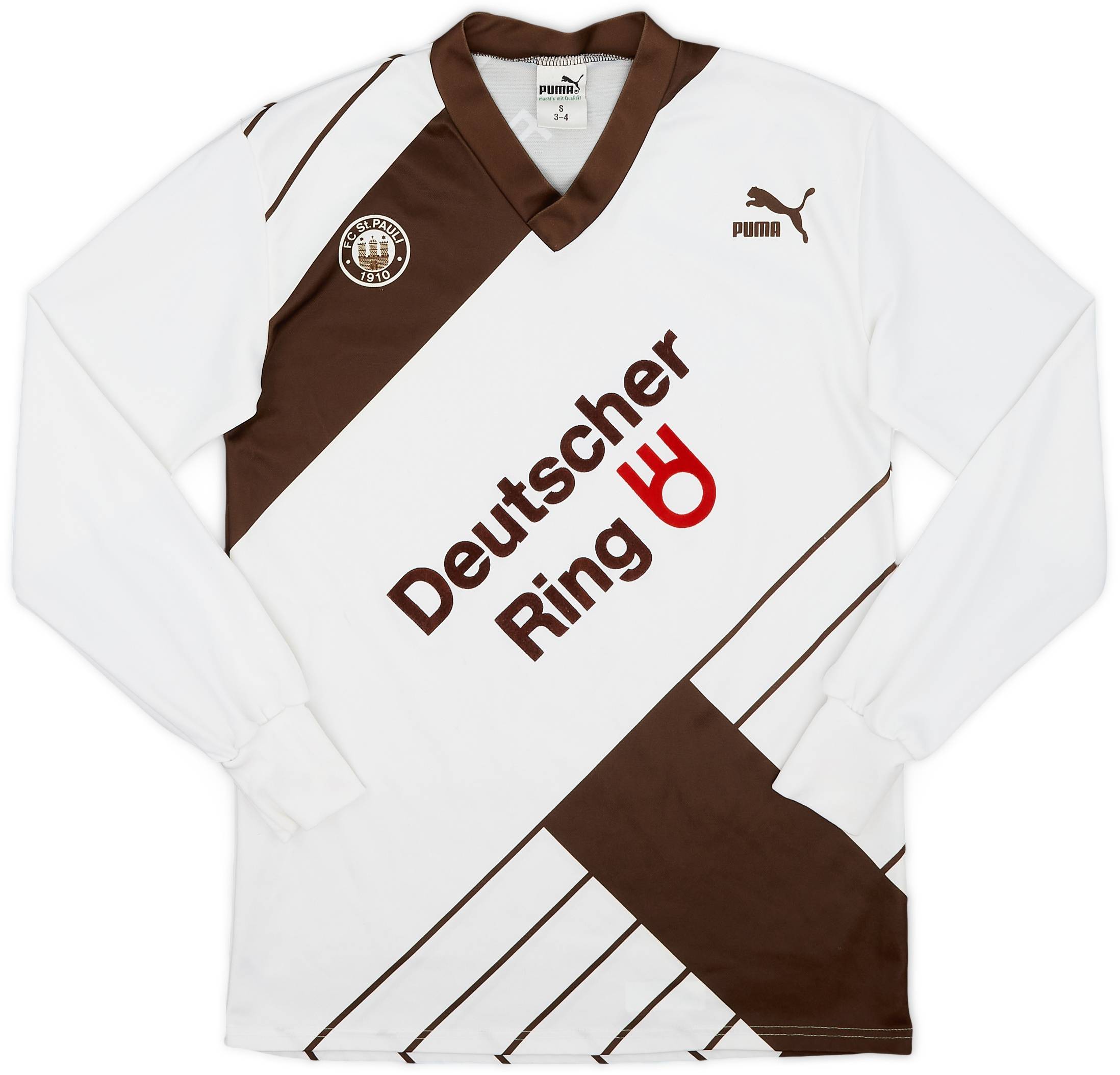 1990-91 St Pauli Away L/S Shirt - 6/10 - (S)