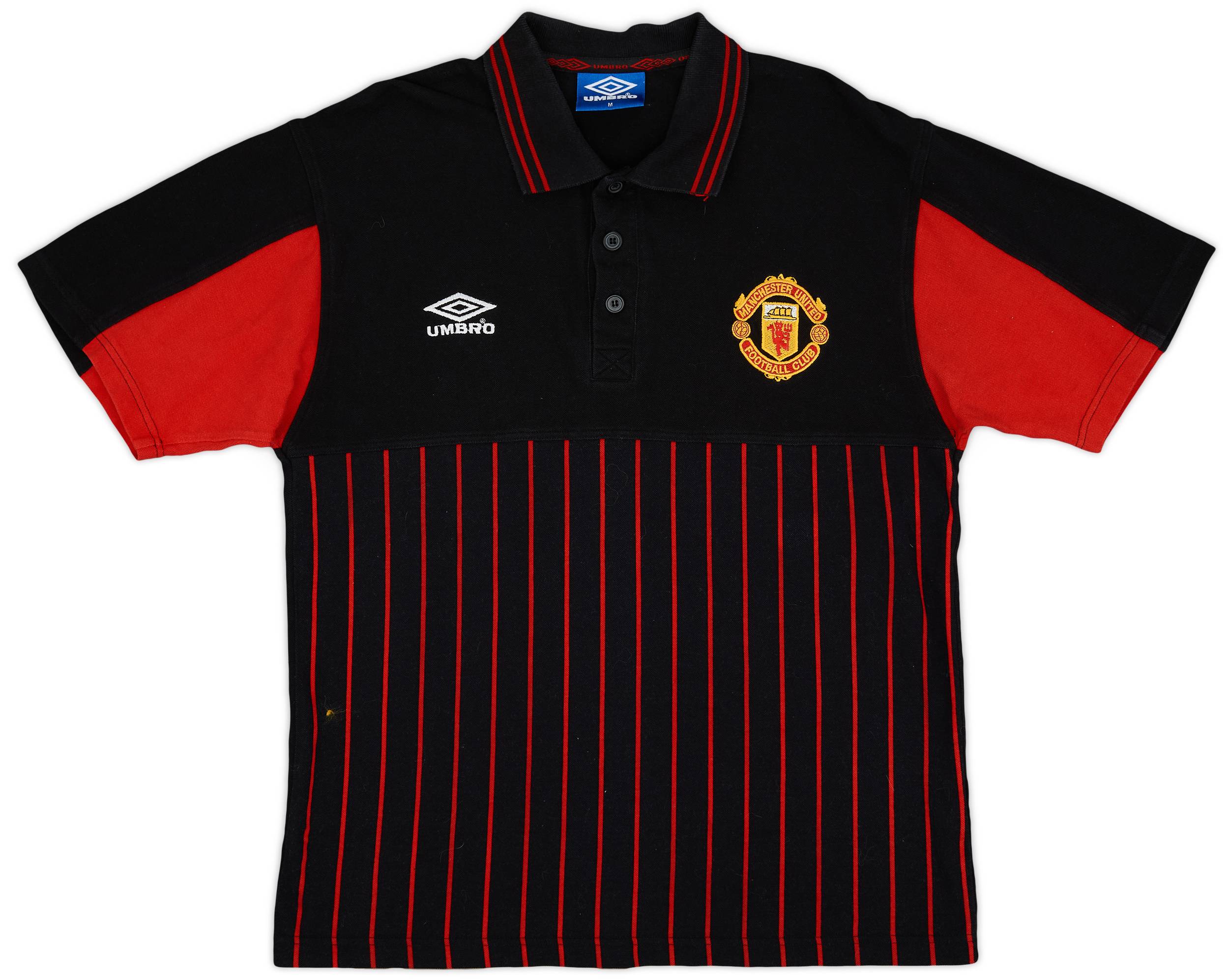 1998-99 Manchester United Umbro Polo Shirt - 9/10 - (M)